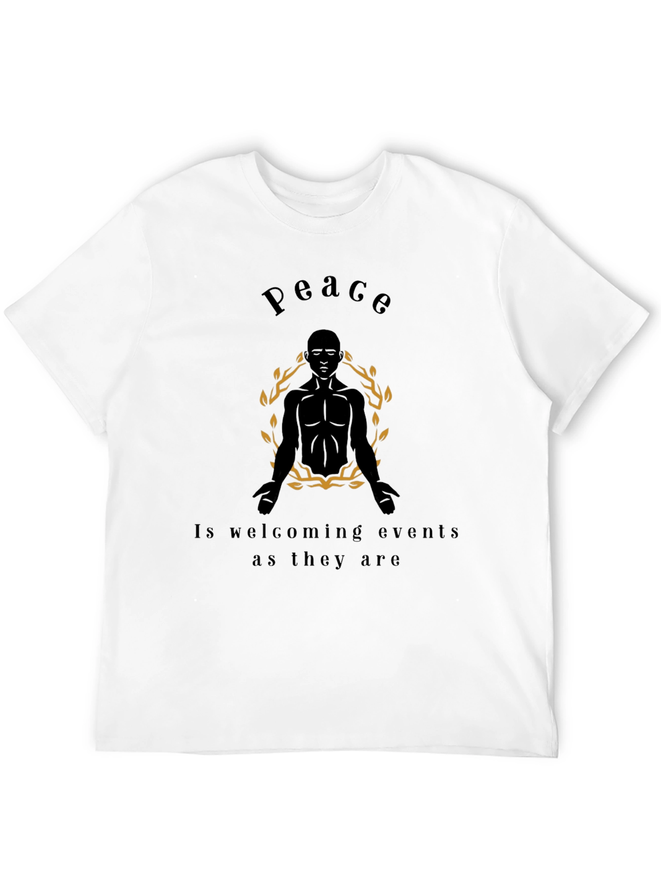 Peace Graphic Tee - Zen Meditation T-Shirt