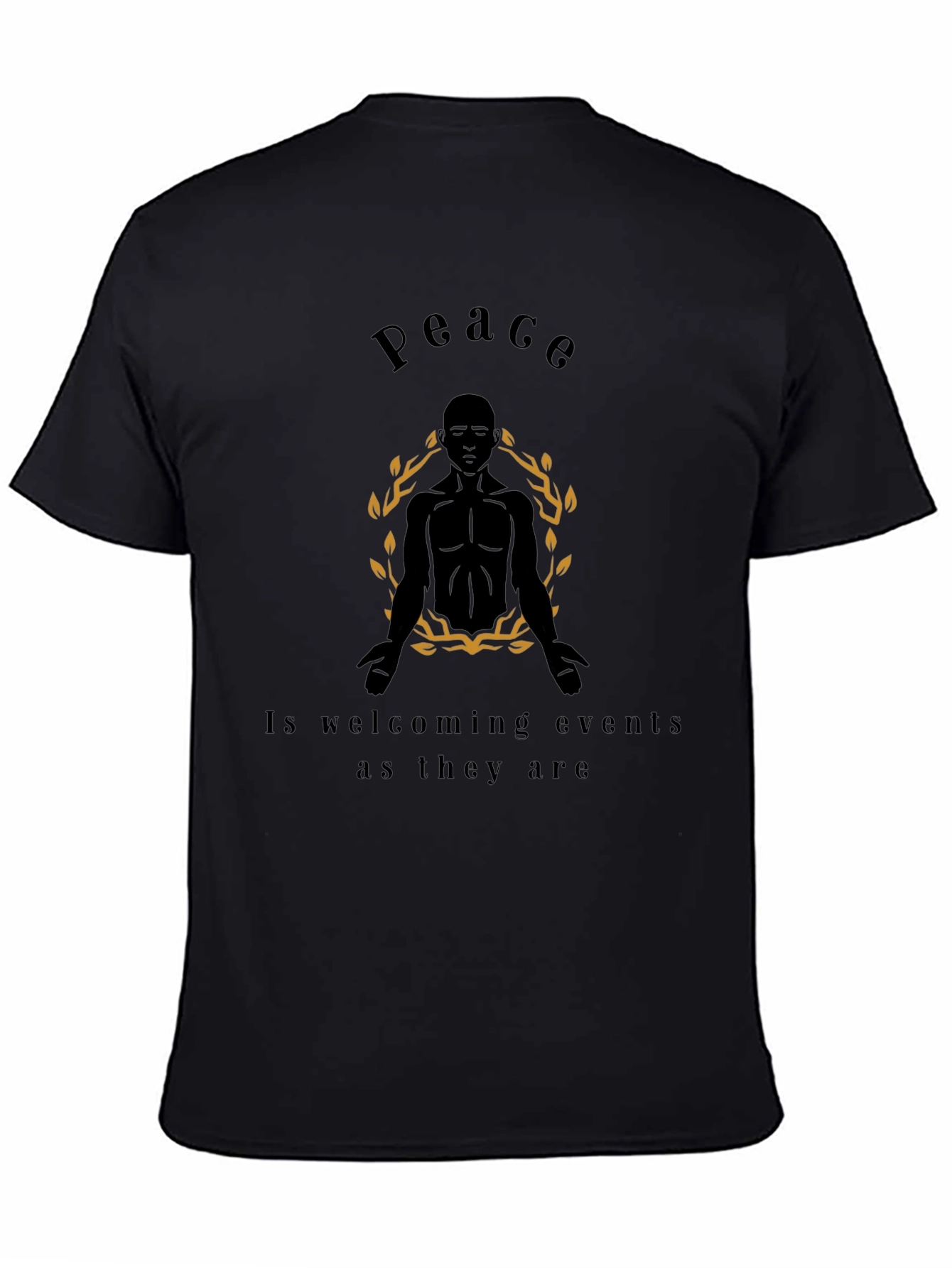 Peace Graphic Tee - Zen Meditation T-Shirt
