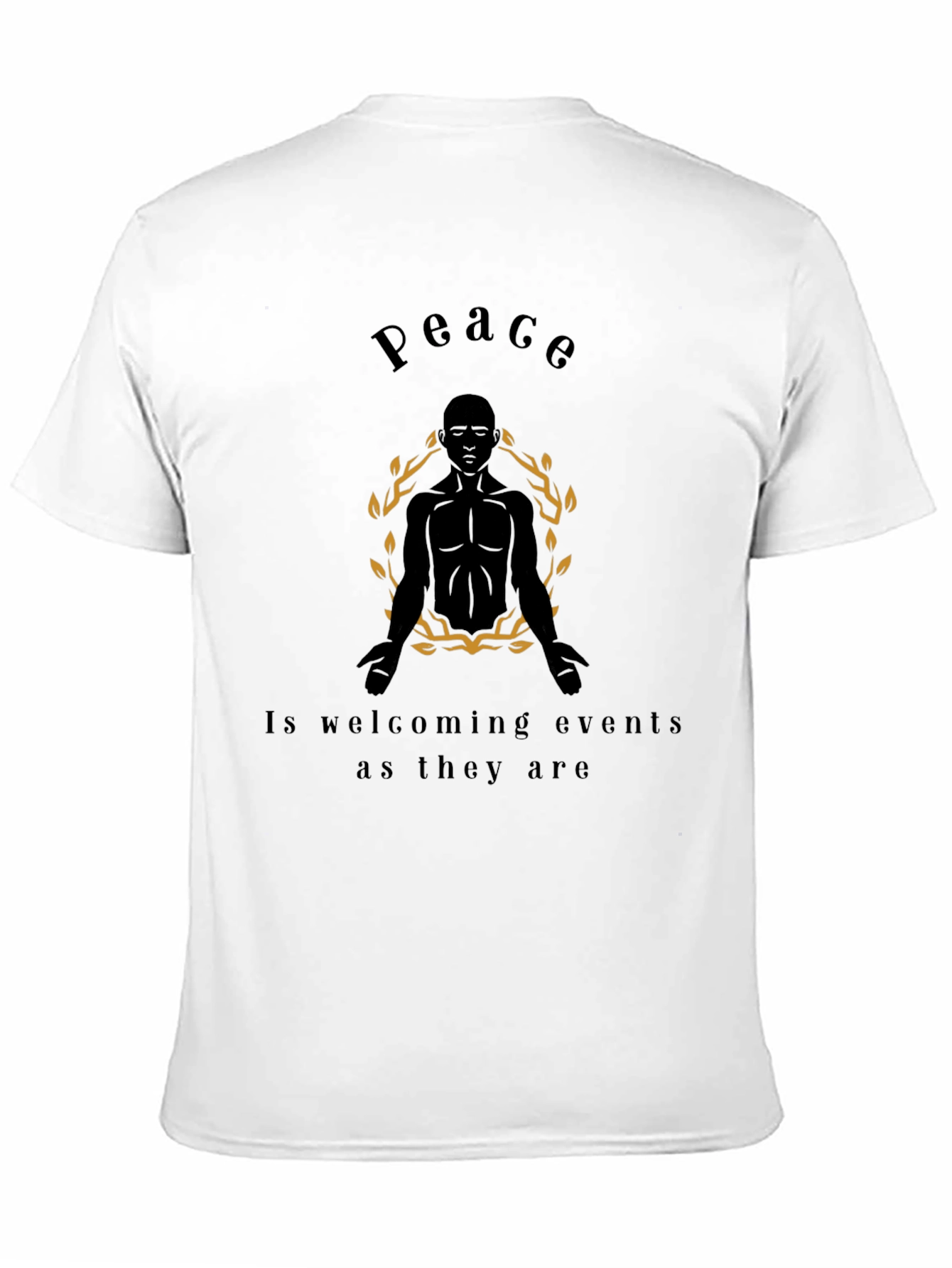 Peace Graphic Tee - Zen Meditation T-Shirt