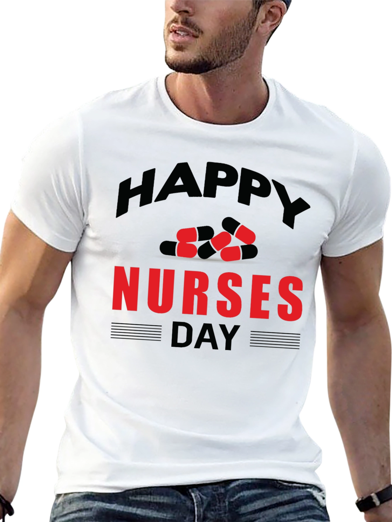 Happy Nurses Day T-Shirt - Pill Graphic Design