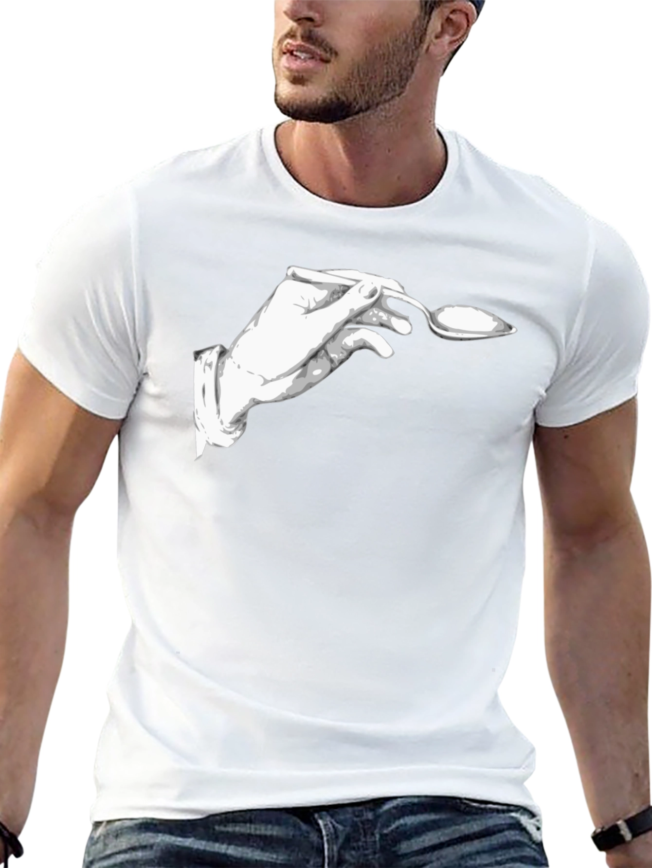 Novelty Hand & Spoon Graphic Tee