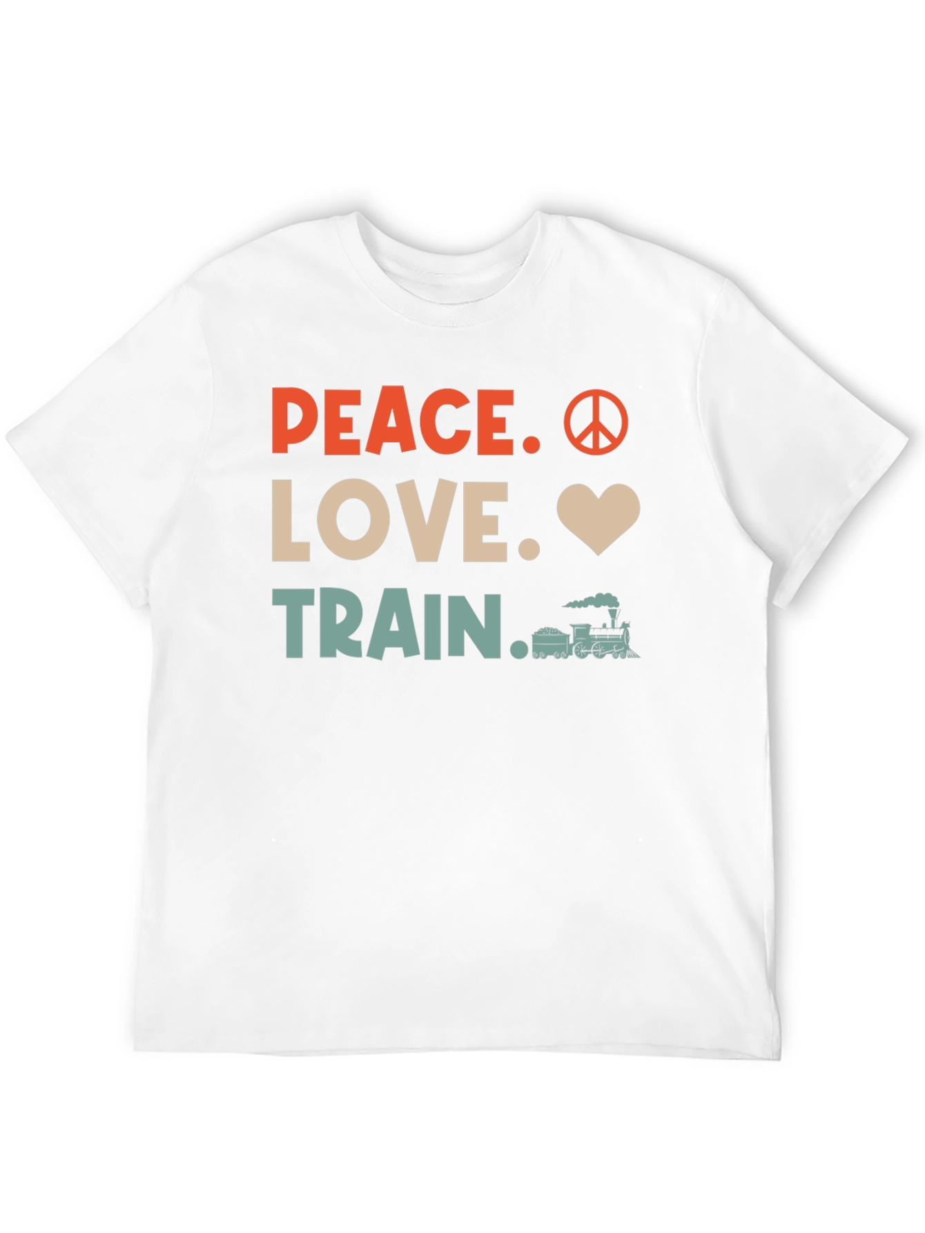Peace Love Train Graphic Tee