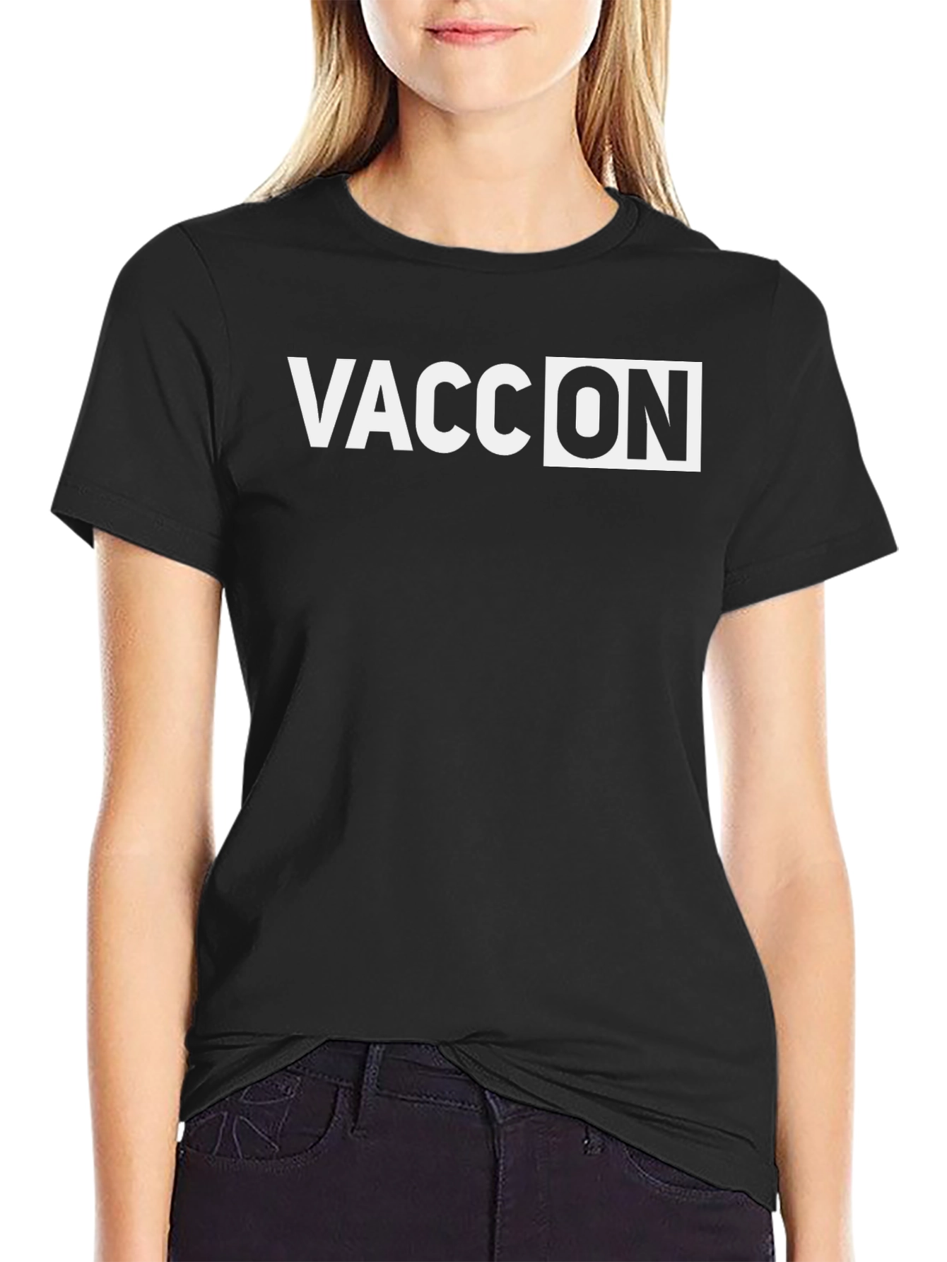 Vacc On Black T-Shirt