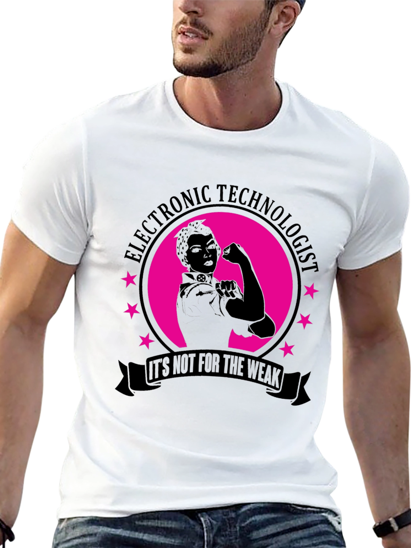 Electronic Technologist T-Shirt - Rosie Riveter Style