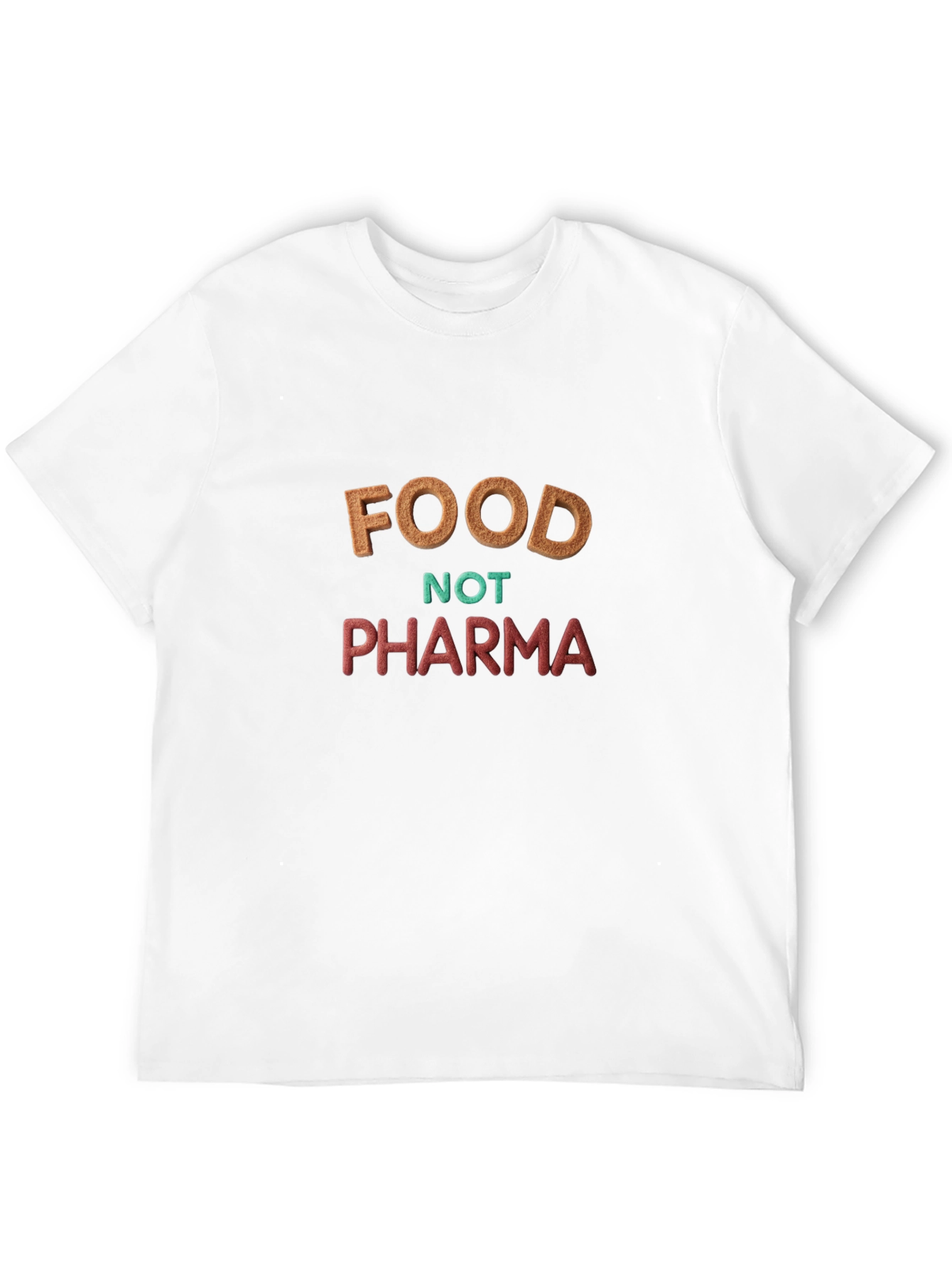 Food Not Pharma Black T-Shirt