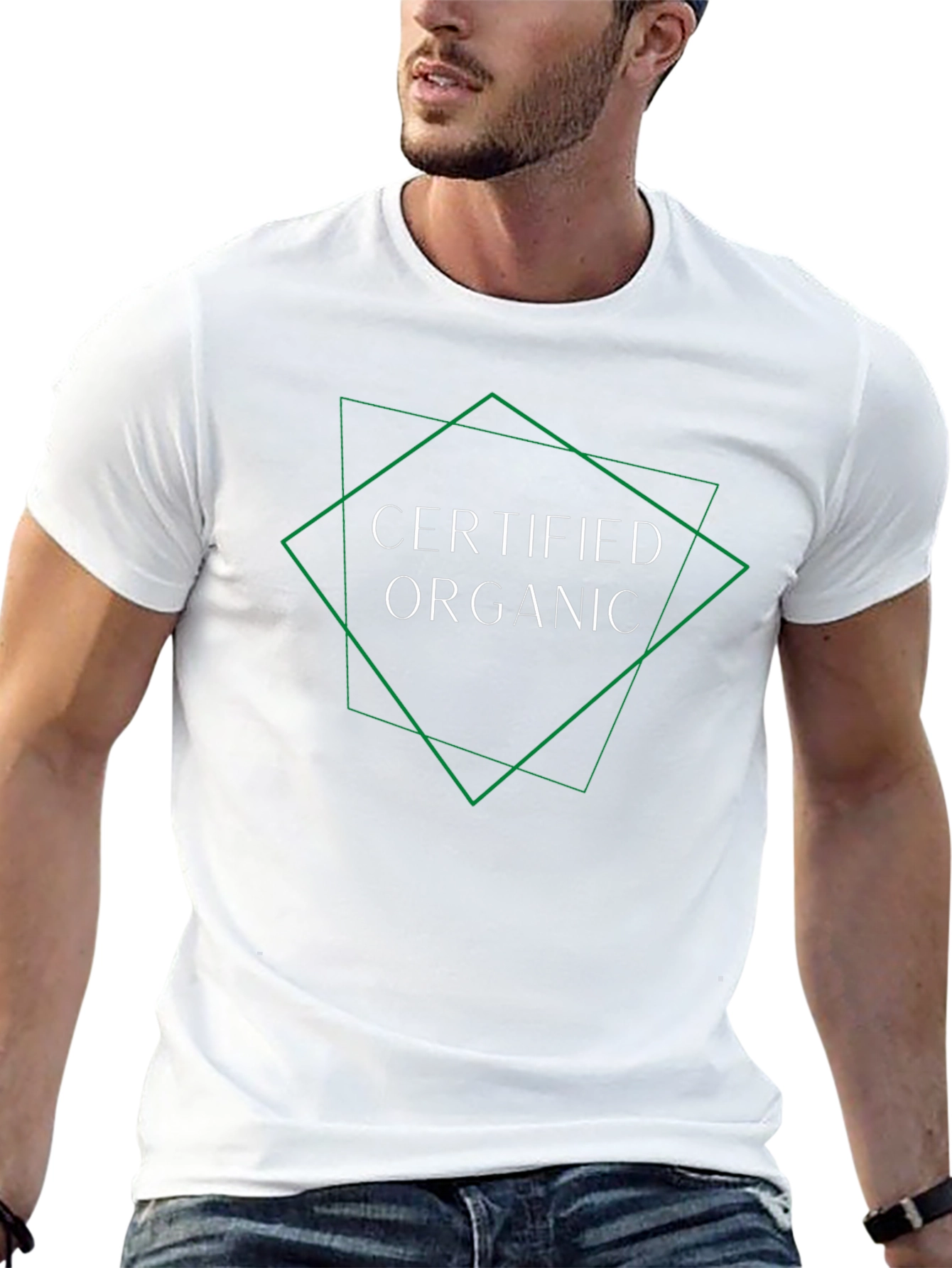 Certified Organic Graphic T-Shirt - Black