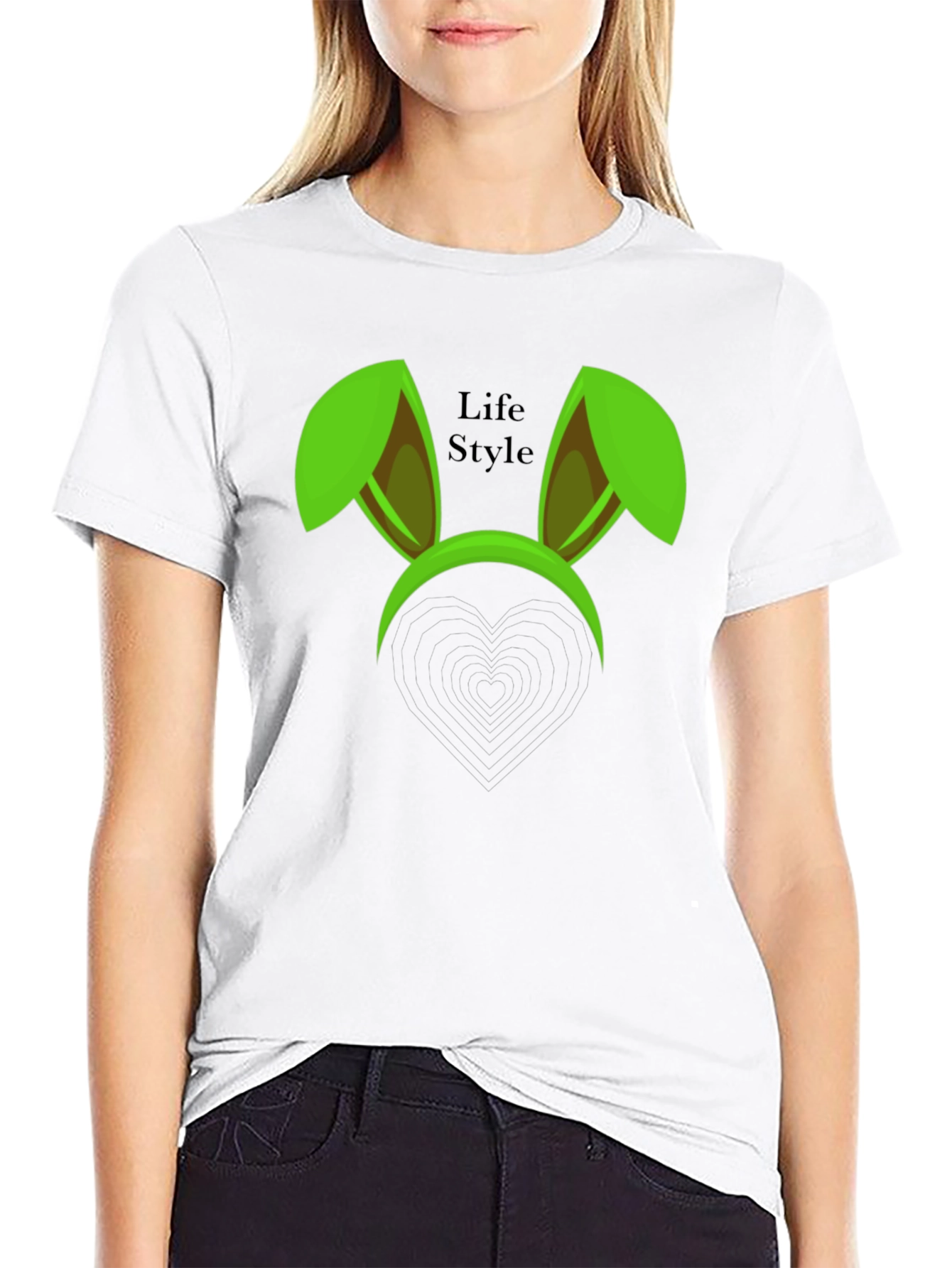 Fun Bunny Ears Graphic Tee - Life Style Apparel
