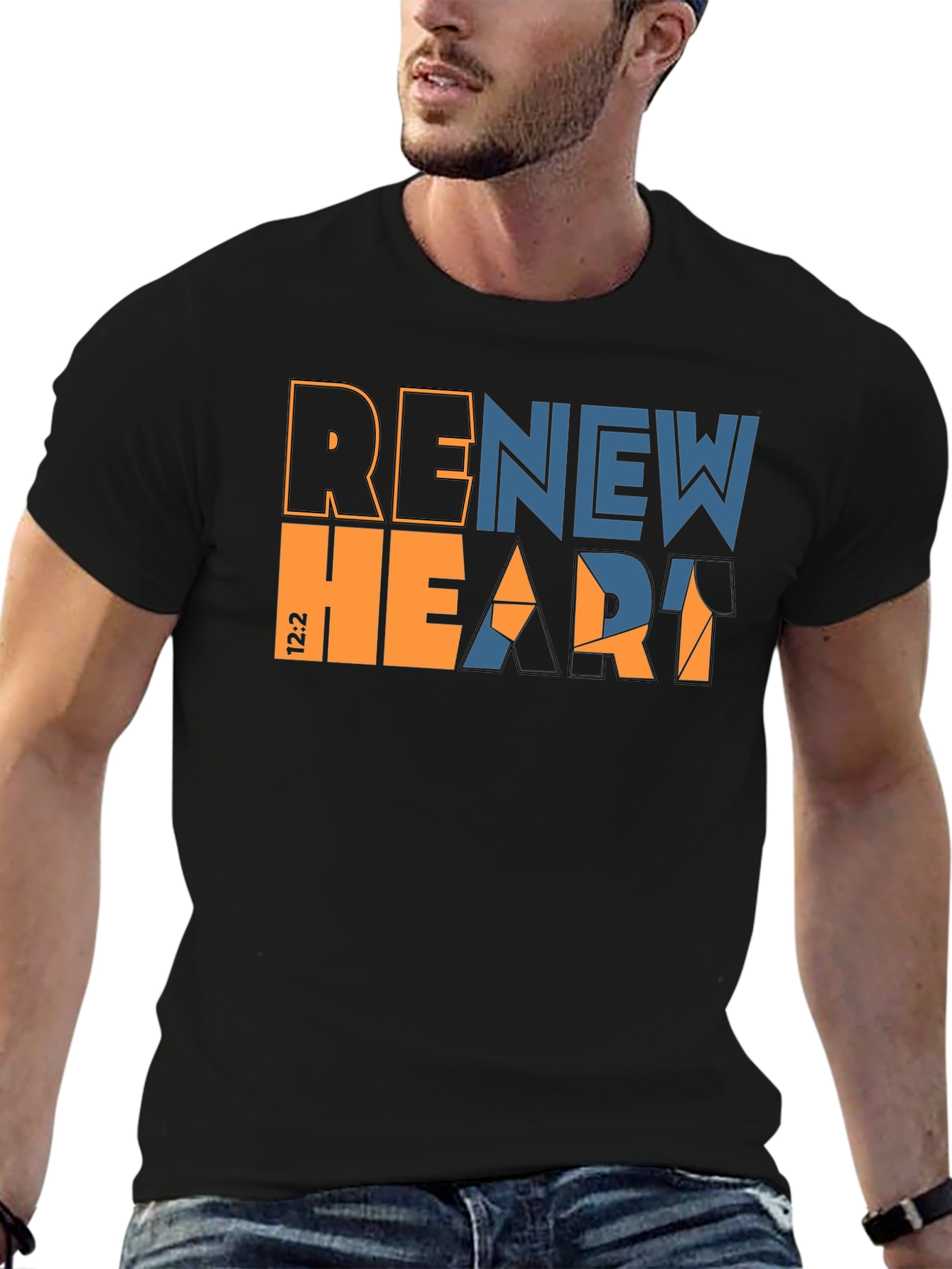Renew Heart Graphic Tee - Stylish Christian Apparel