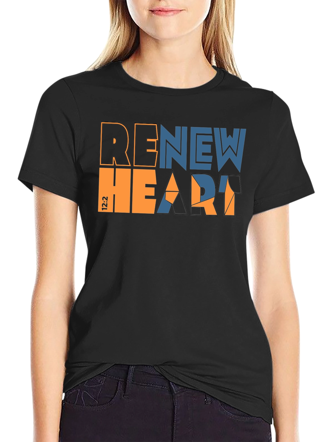 Renew Heart Graphic Tee - Stylish Christian Apparel