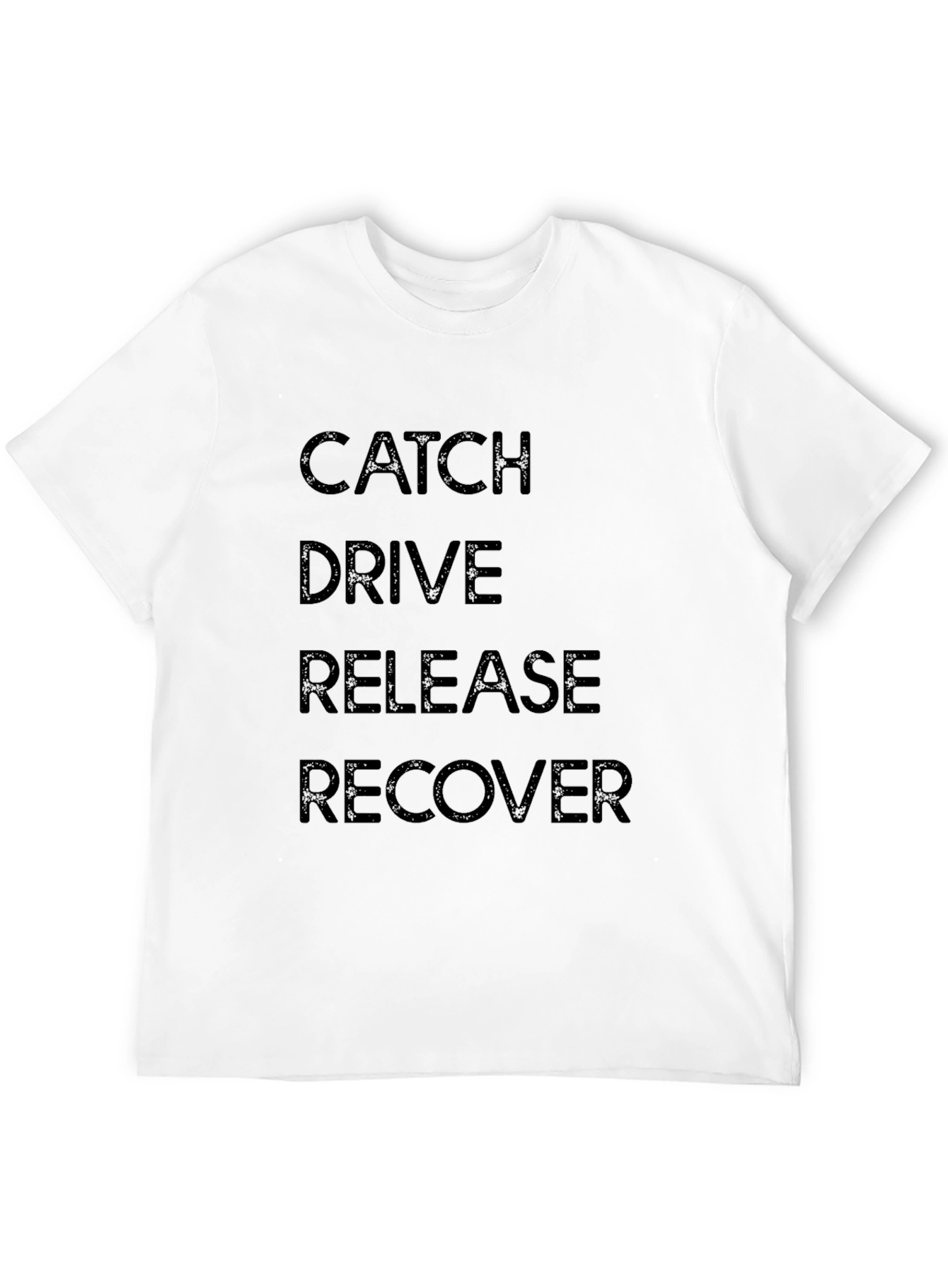 Catch Drive Release Recover Mens Black T-Shirt