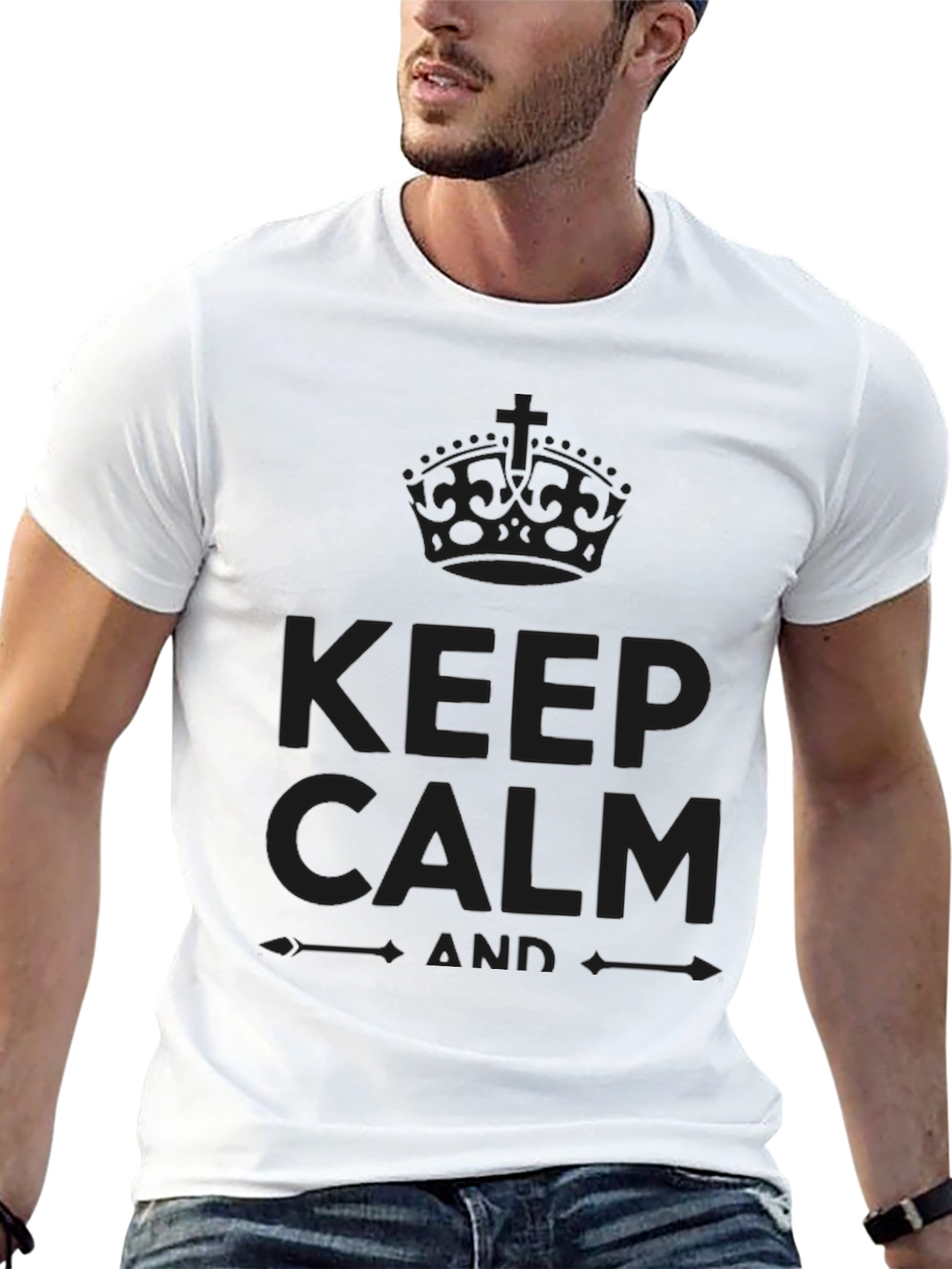 Keep Calm Graphic T-Shirt - Soft Cotton Blend