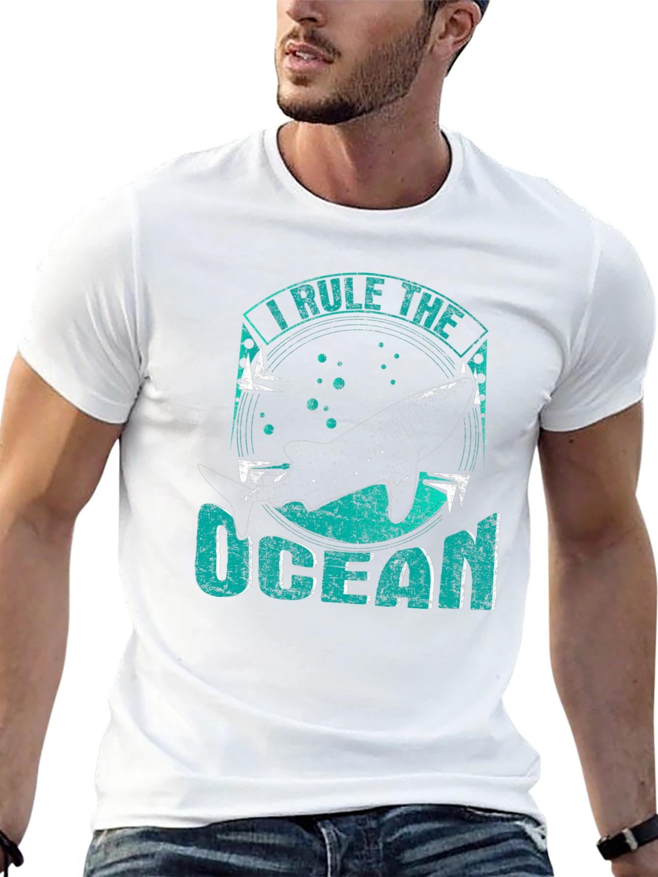 I Rule The Ocean Whale Shark Graphic T-Shirt