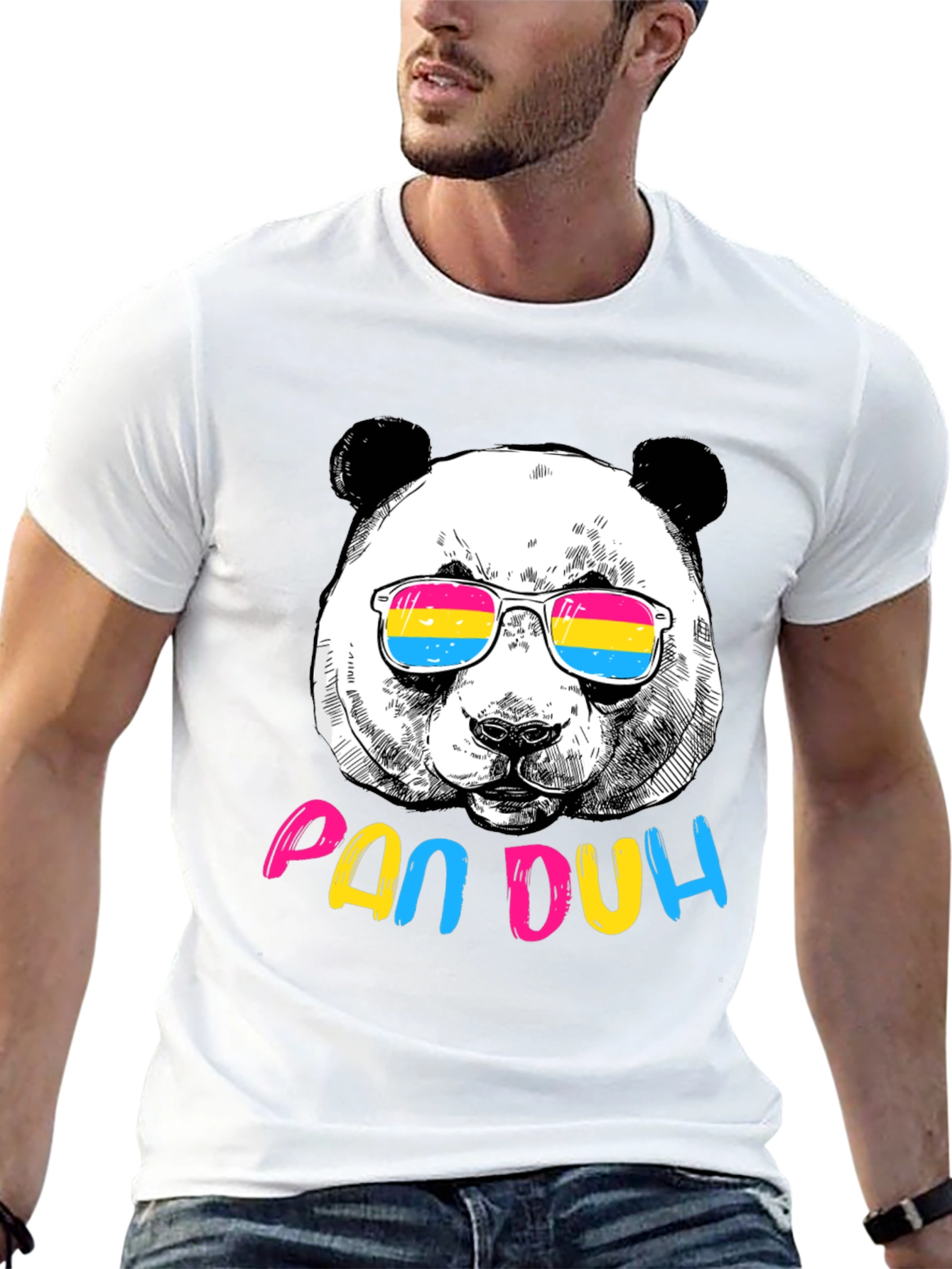 Panda Pan Duh T-Shirt - Cool Bear Pride Tee