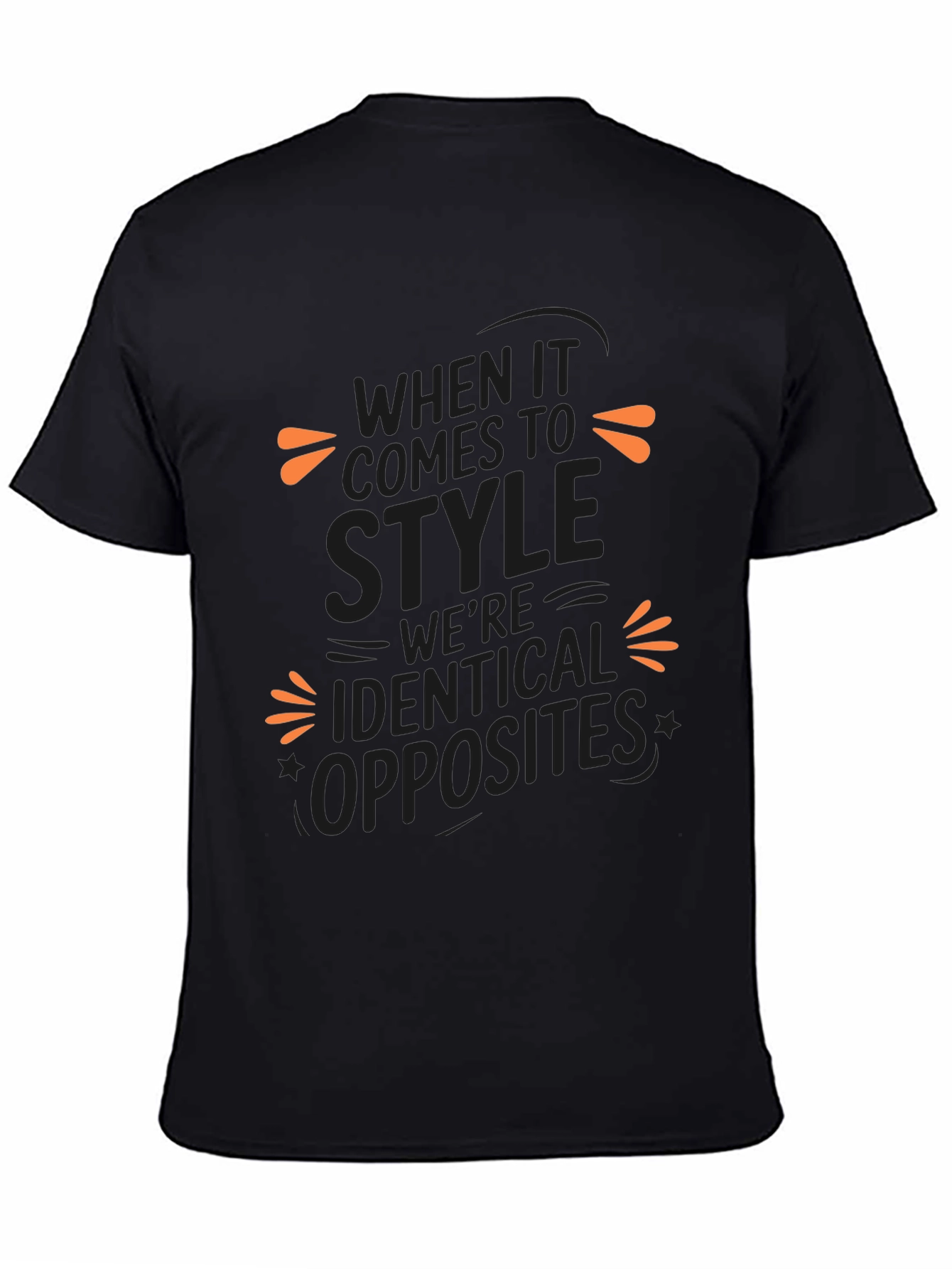 Identical Opposites Style T-Shirt - Black