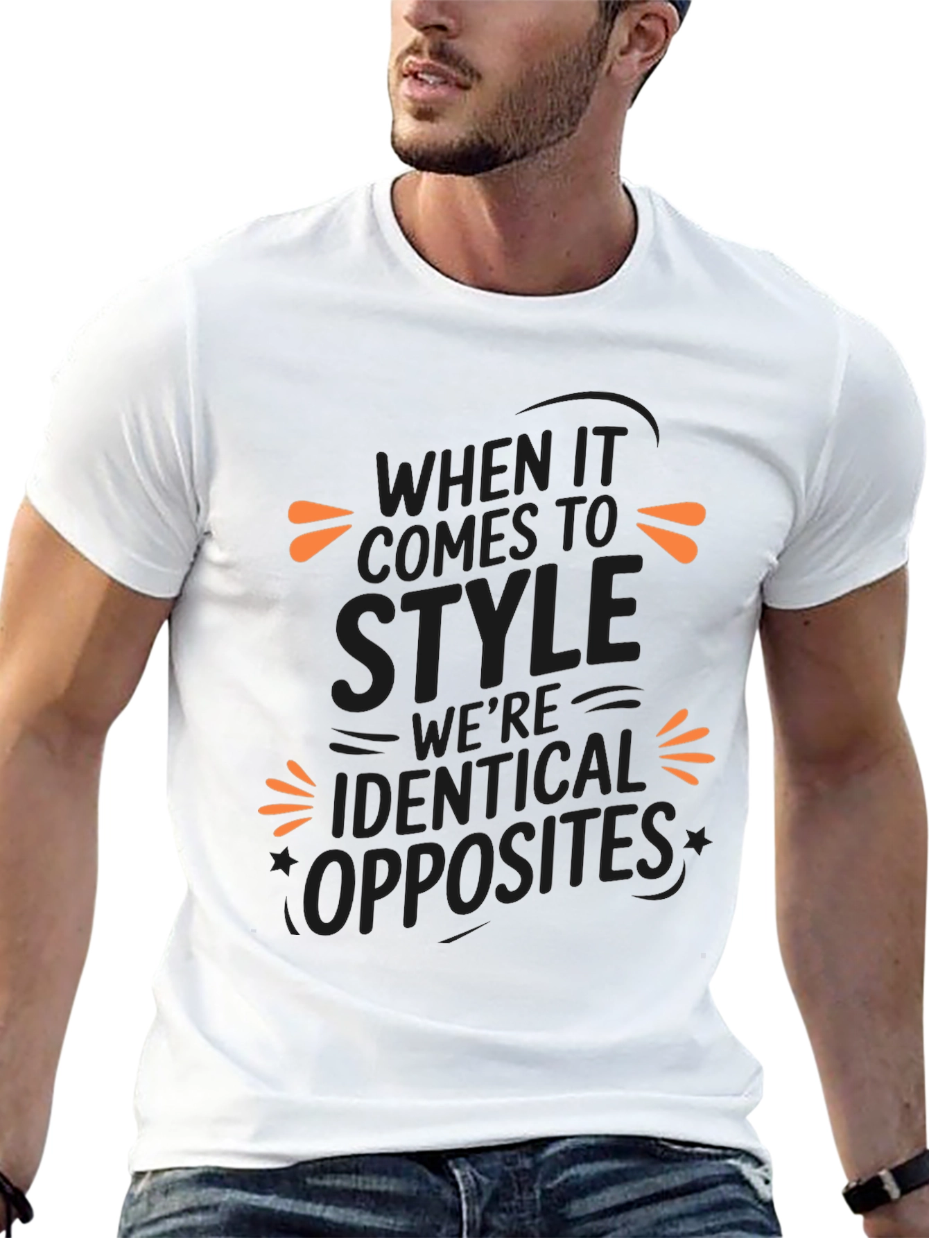 Identical Opposites Style T-Shirt - Black