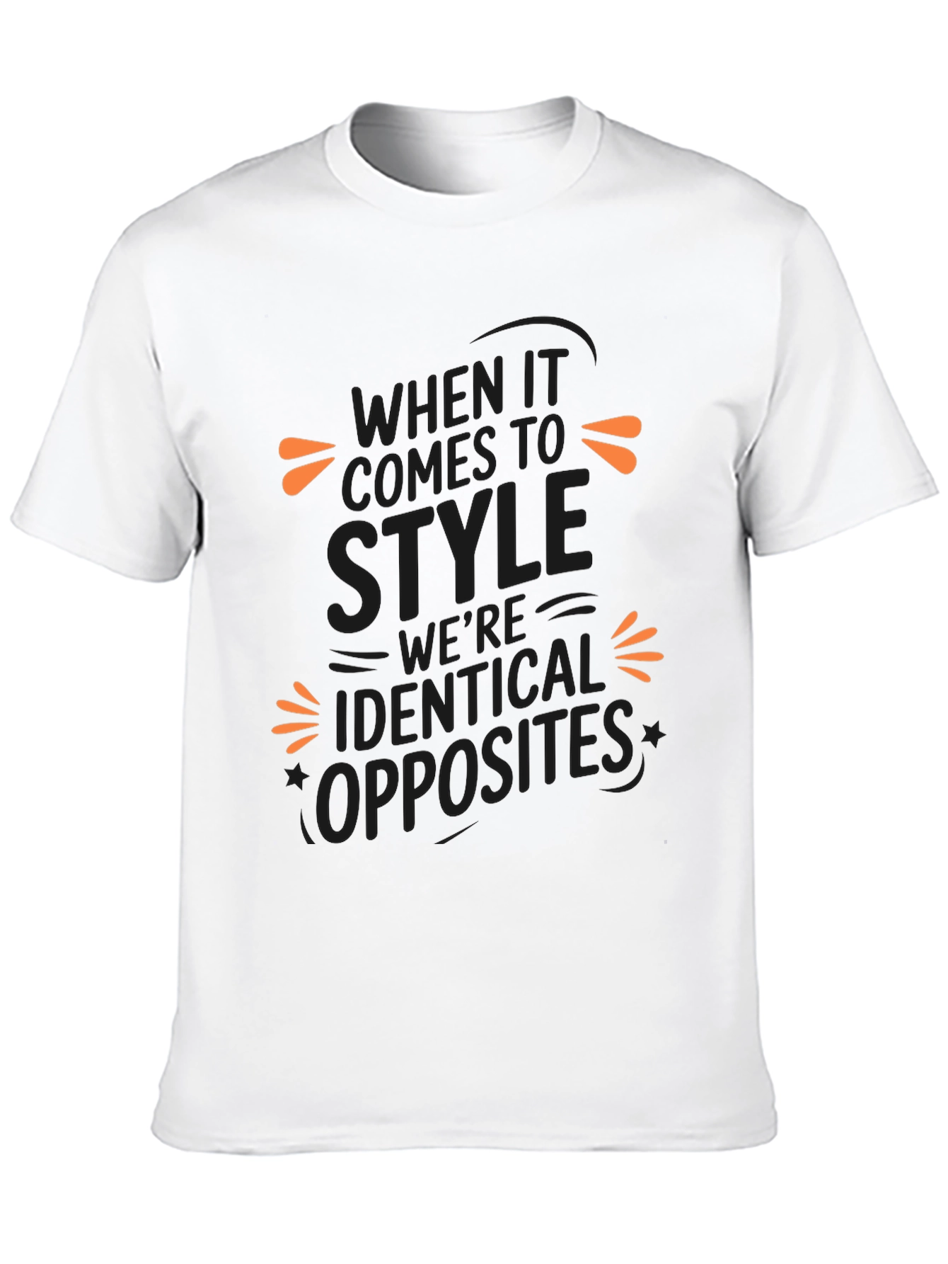 Identical Opposites Style T-Shirt - Black