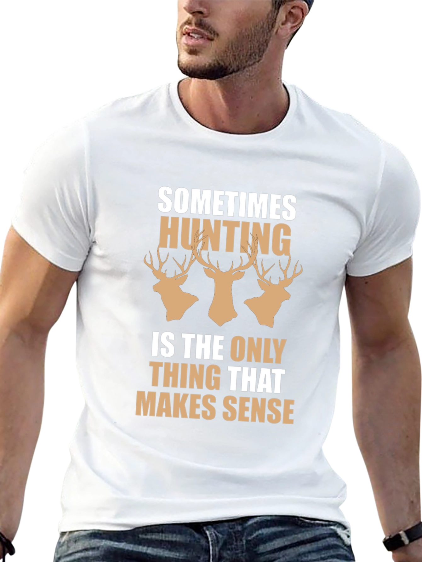 Hunting Makes Sense Mens T-Shirt