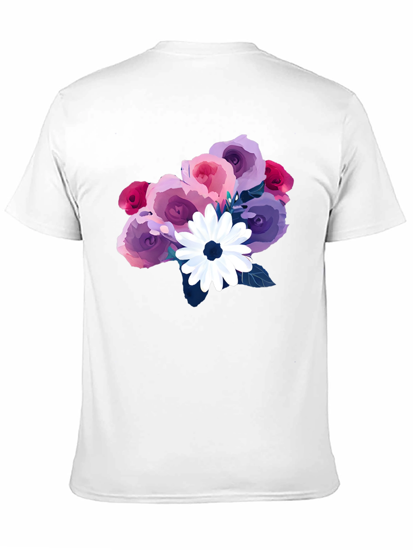 Floral Bouquet Black T-Shirt