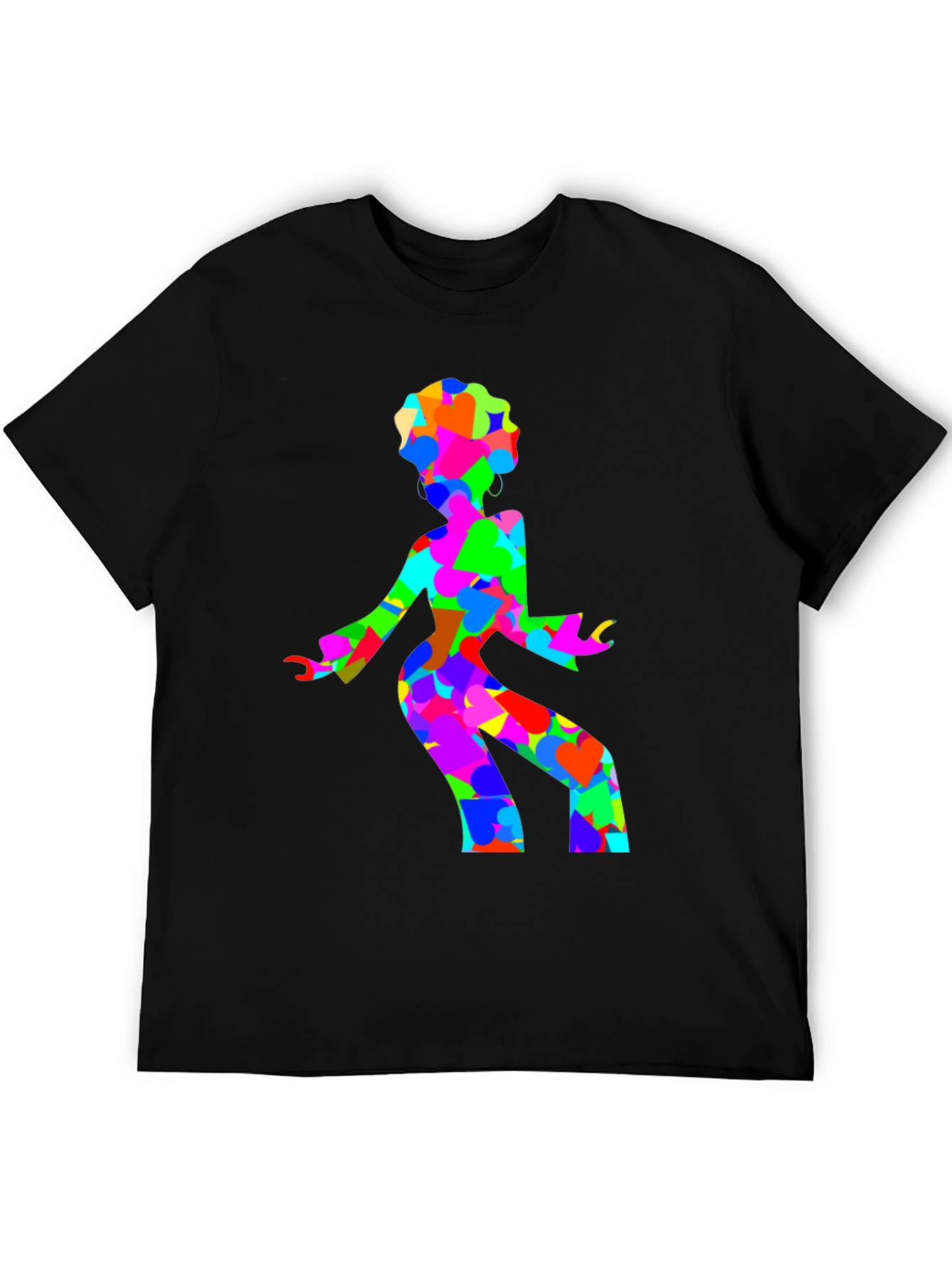 Retro Disco Dancer Black T-Shirt