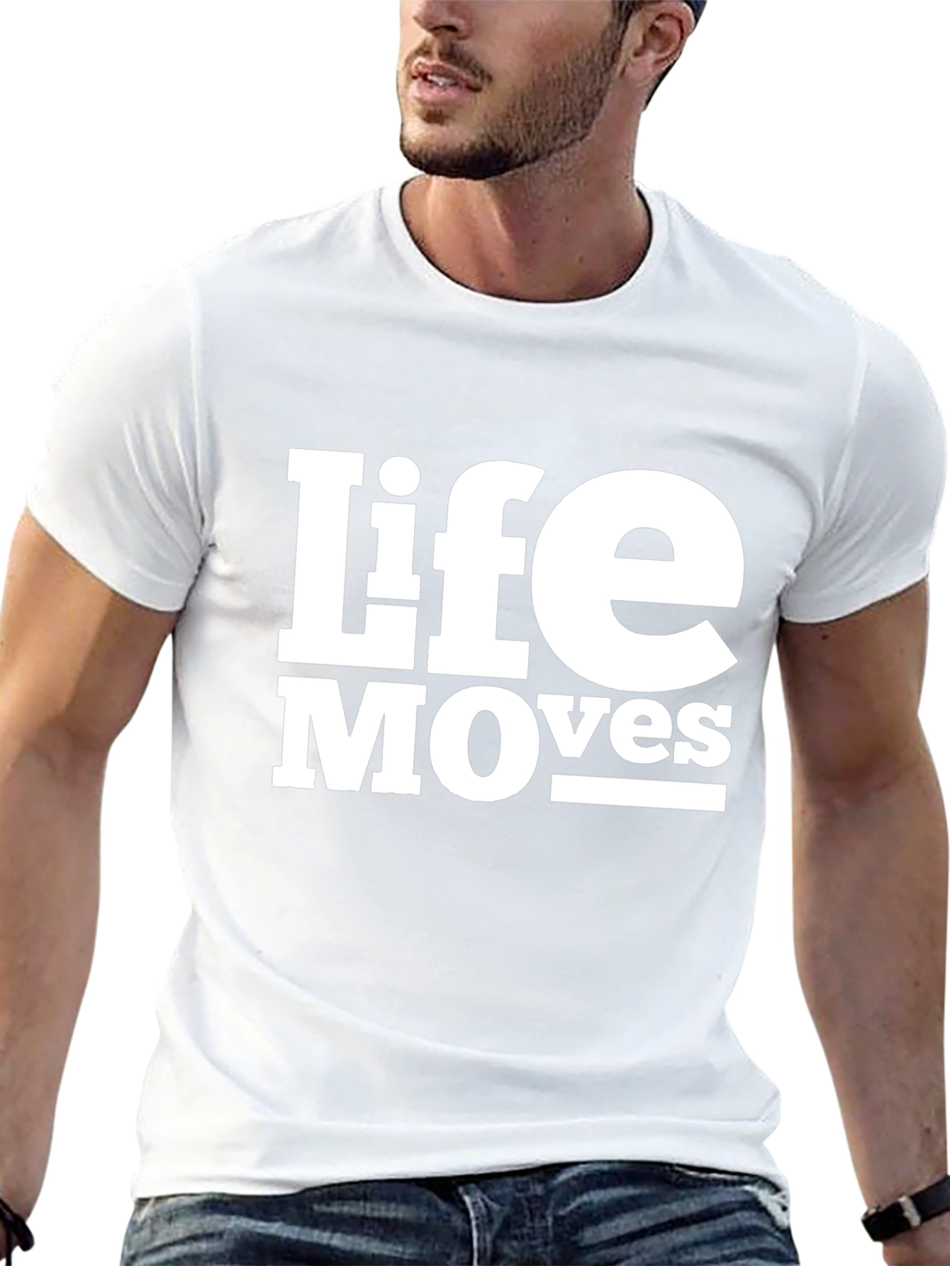 Life Moves Graphic Tee - Black