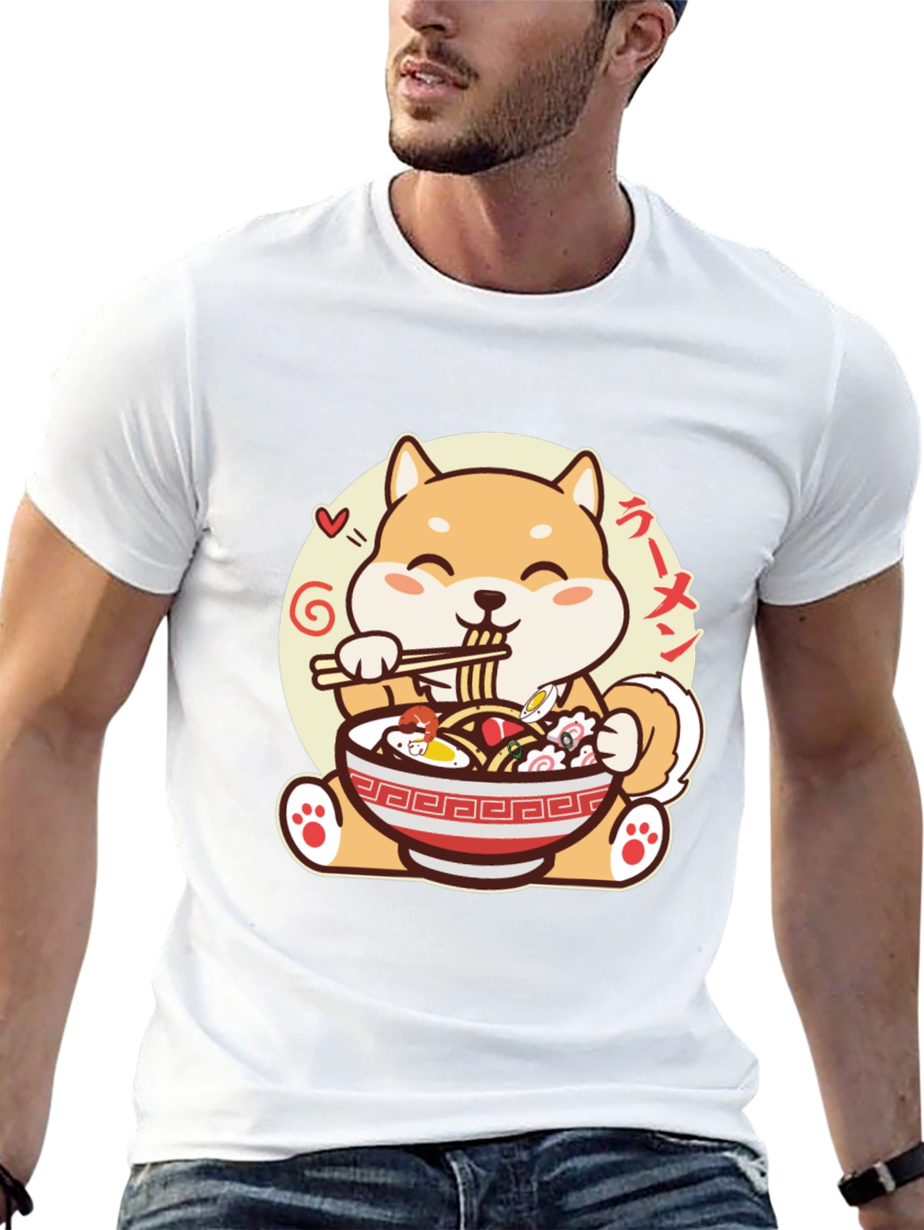 Shiba Inu Ramen T-Shirt - Cute Anime Dog Tee