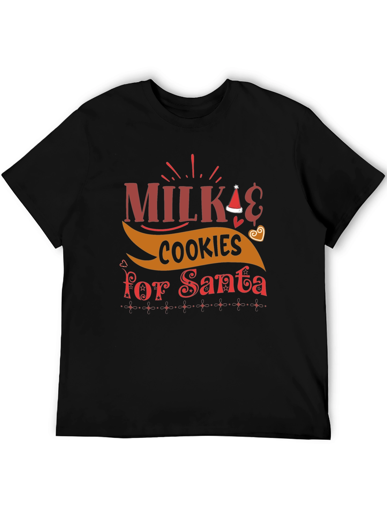 Milk & Cookies for Santa Christmas T-Shirt