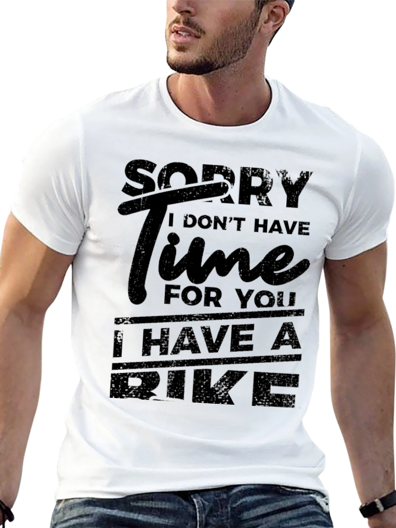 Sorry I Dont Have Time Bike T-Shirt