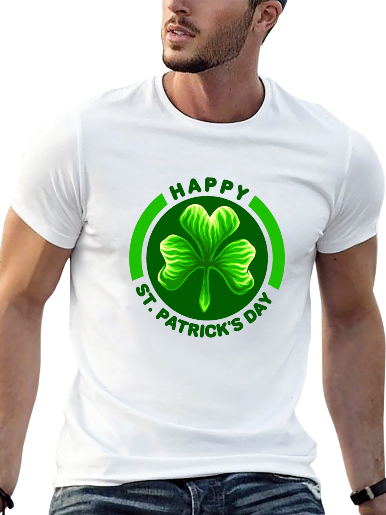 St. Patricks Day Clover Graphic Tee