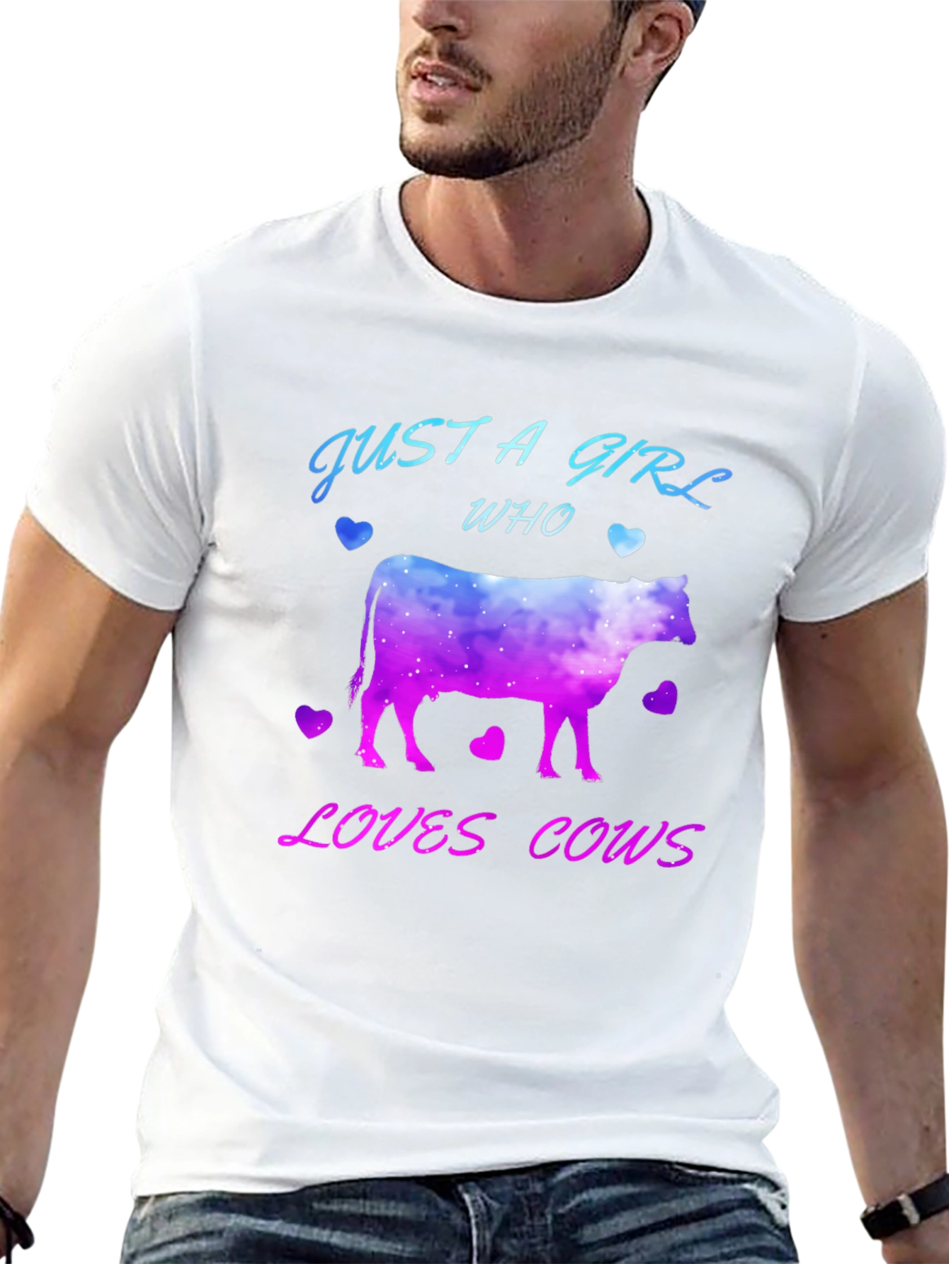 Just A Girl Who Loves Cows T-Shirt