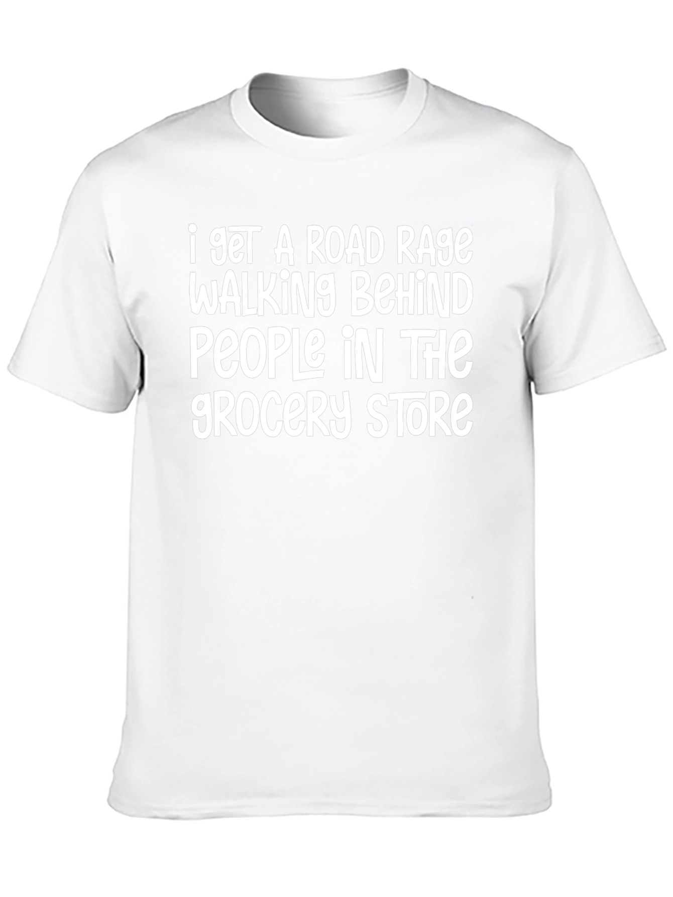 Road Rage Grocery Store T-Shirt Funny Slogan Tee