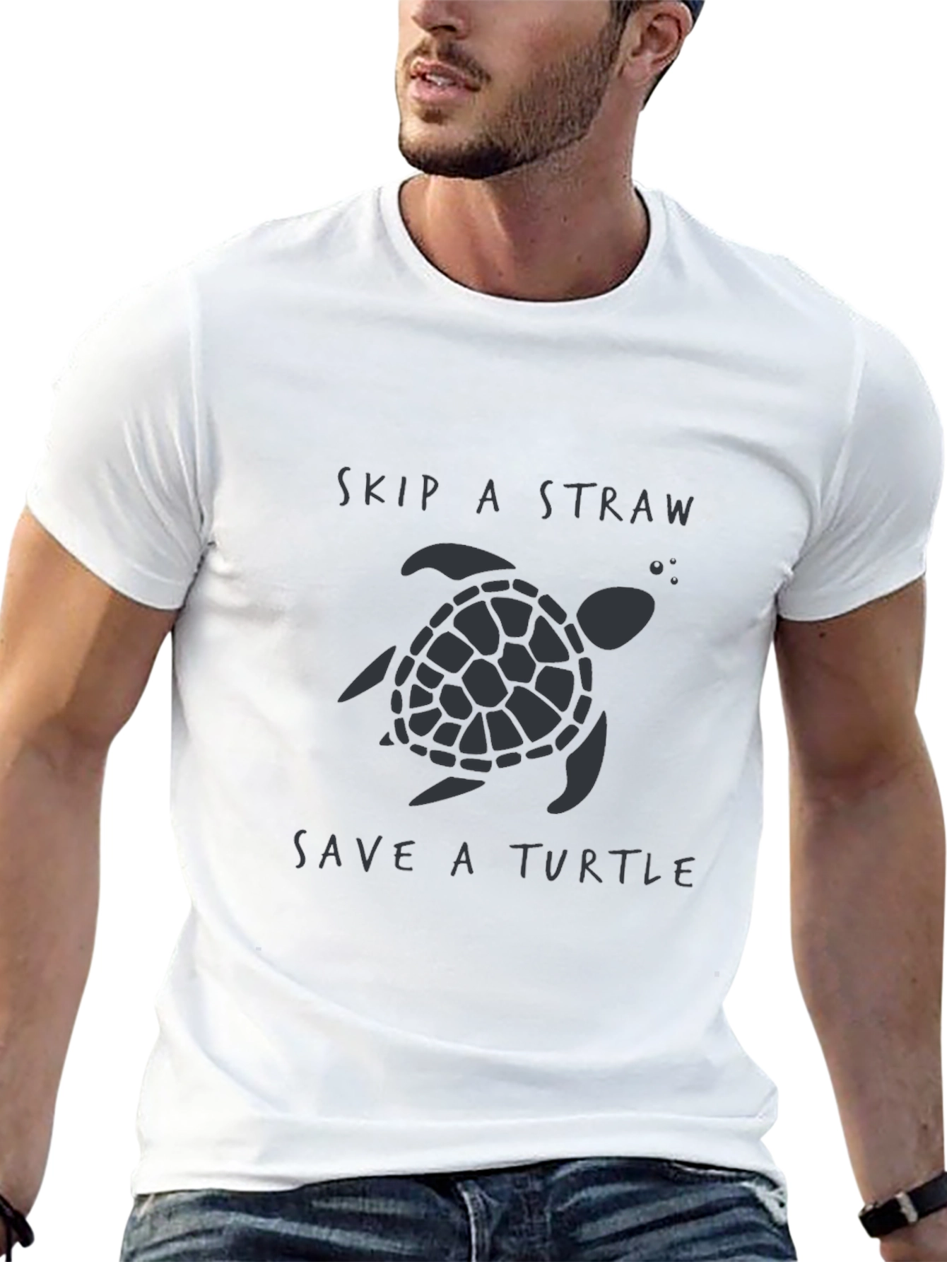 Skip a Straw Save a Turtle T-Shirt