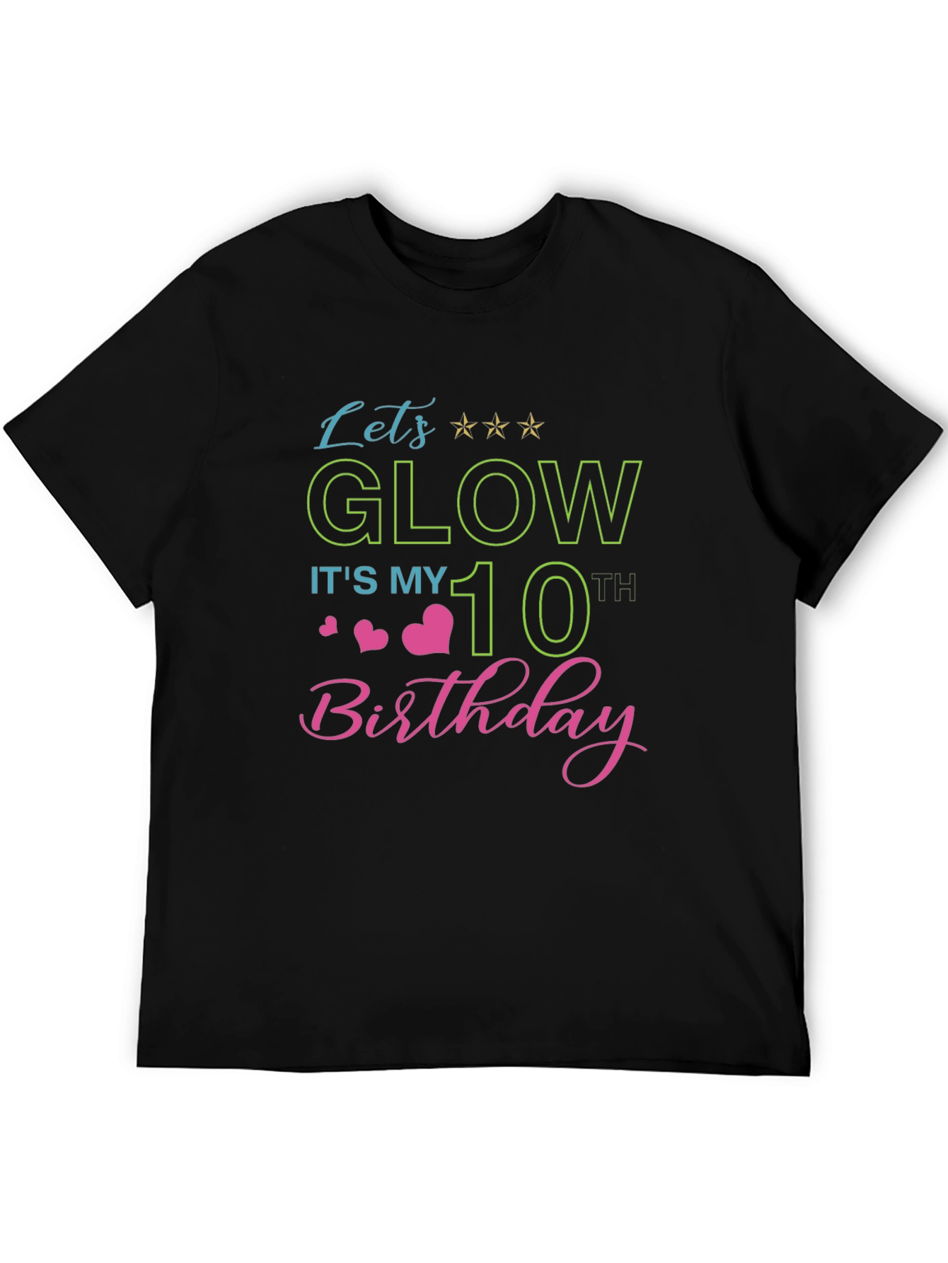 Glow 10th Birthday T-Shirt