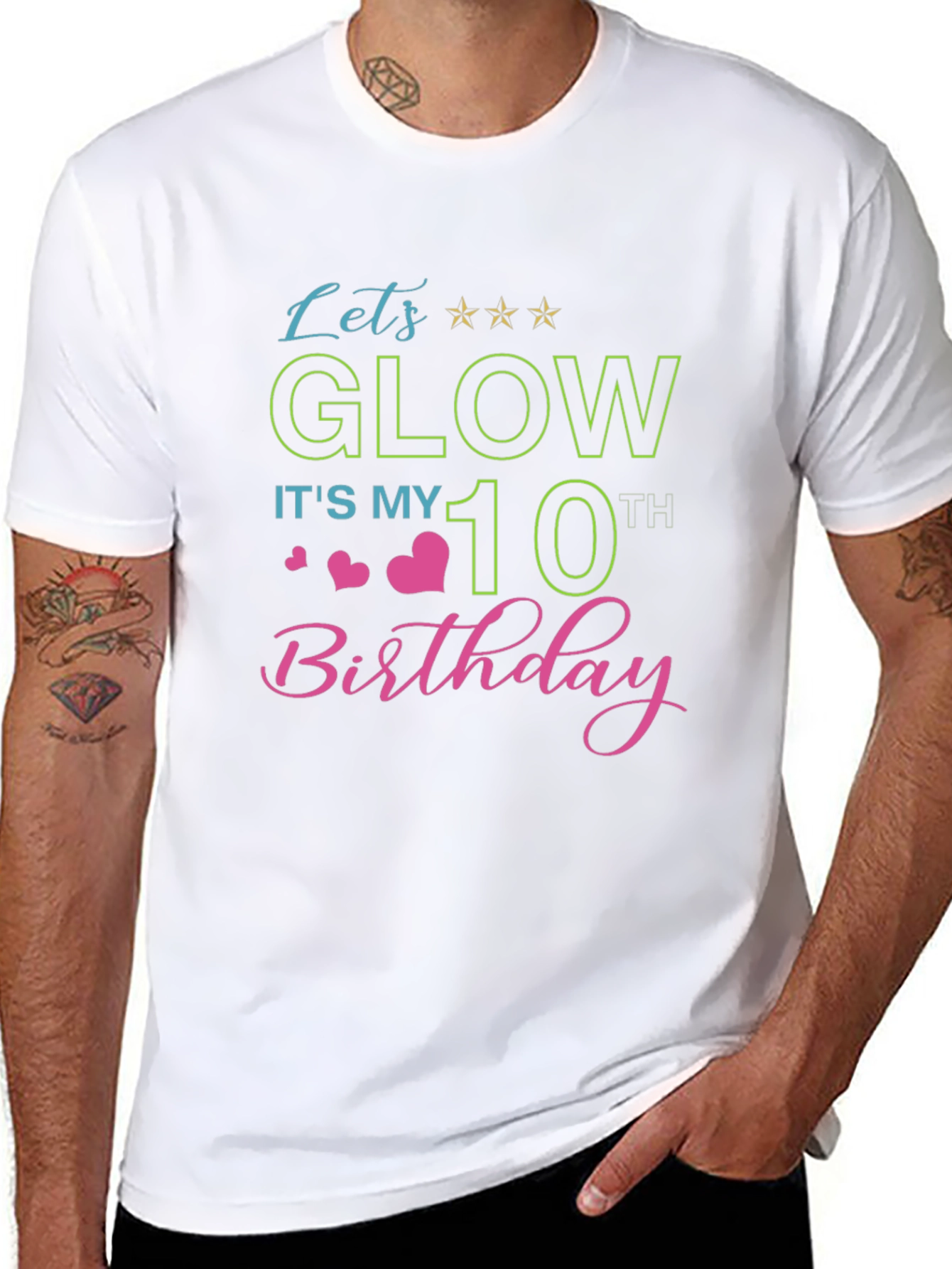 Glow 10th Birthday T-Shirt