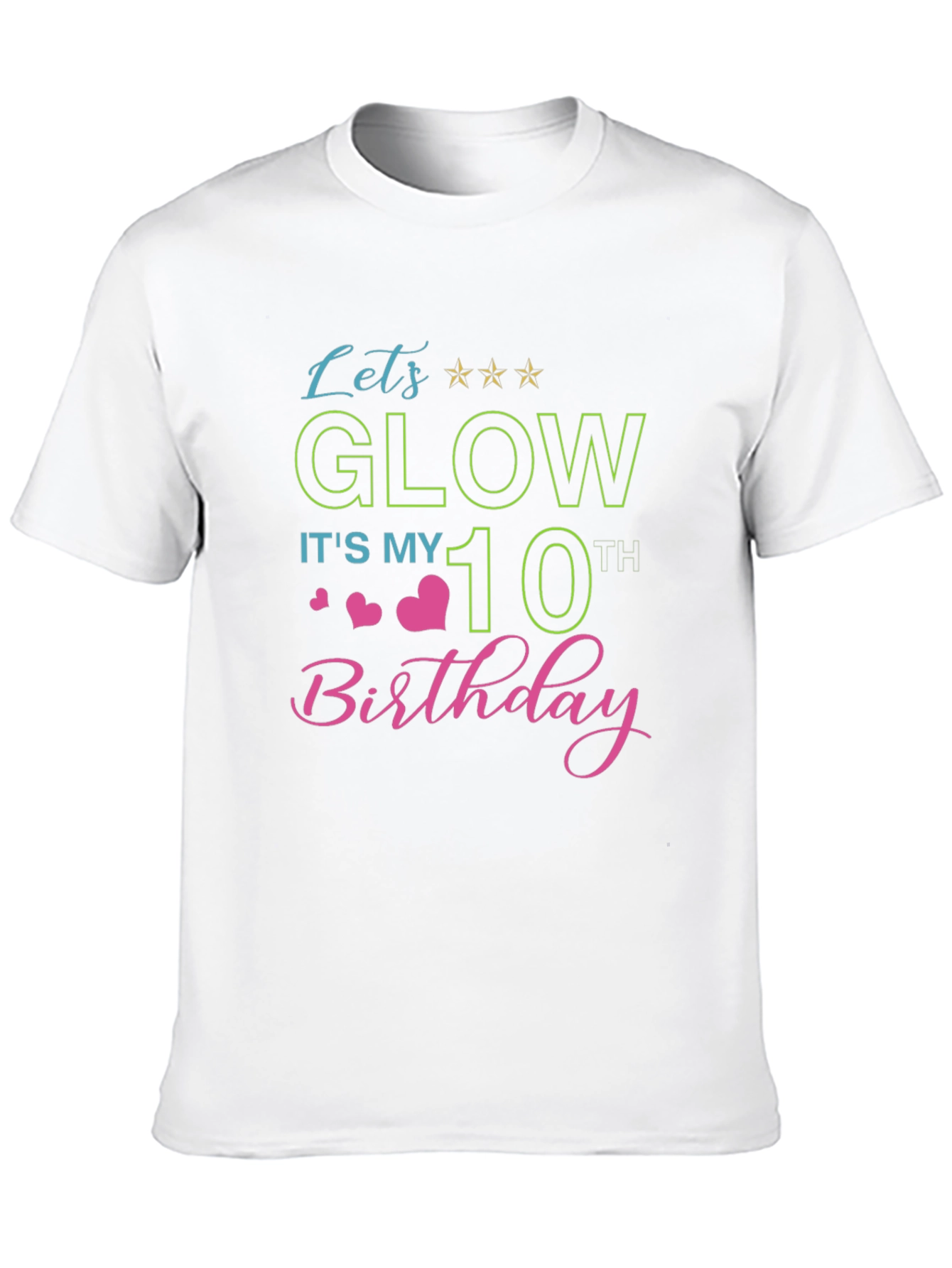 Glow 10th Birthday T-Shirt