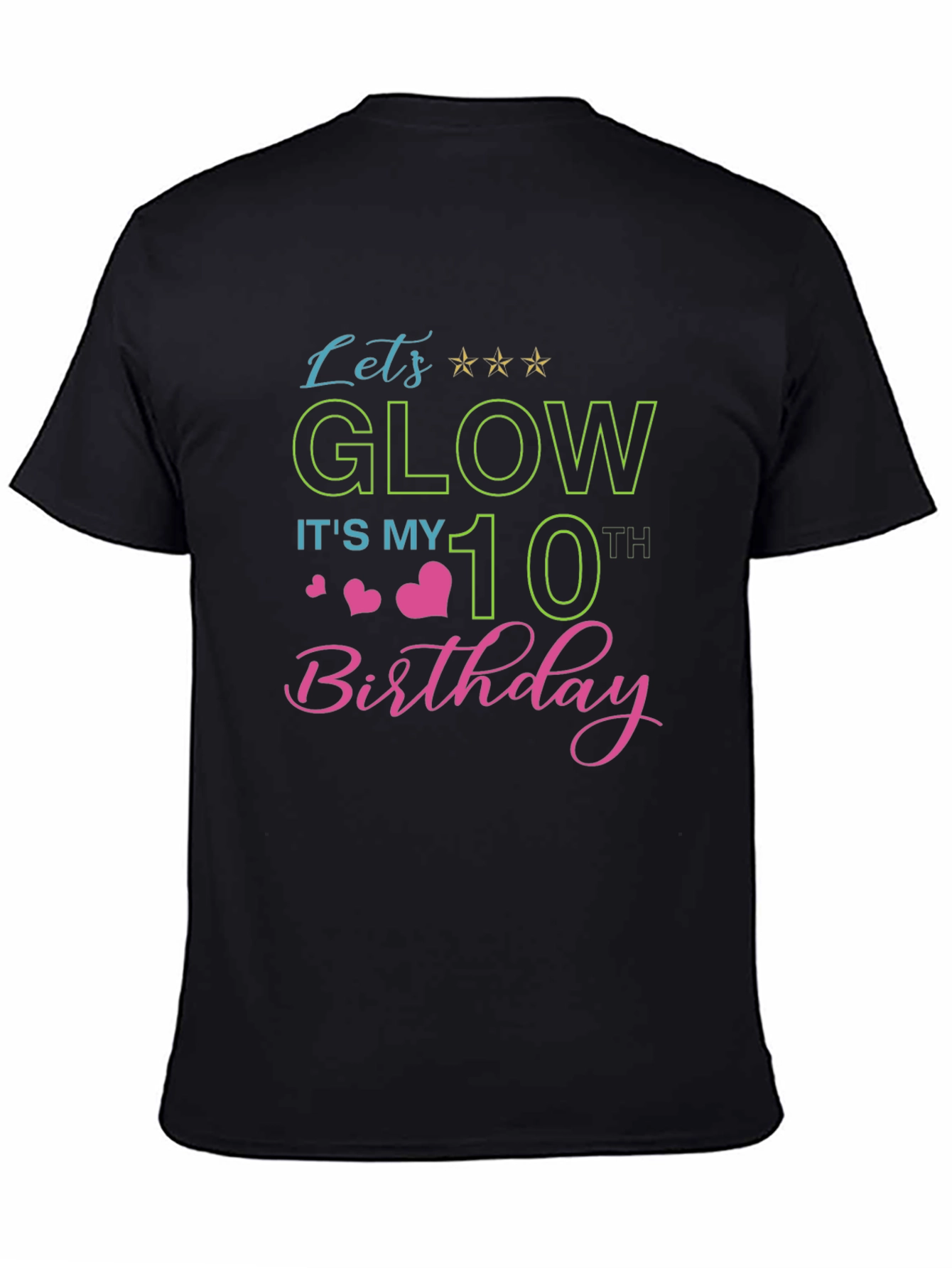 Glow 10th Birthday T-Shirt