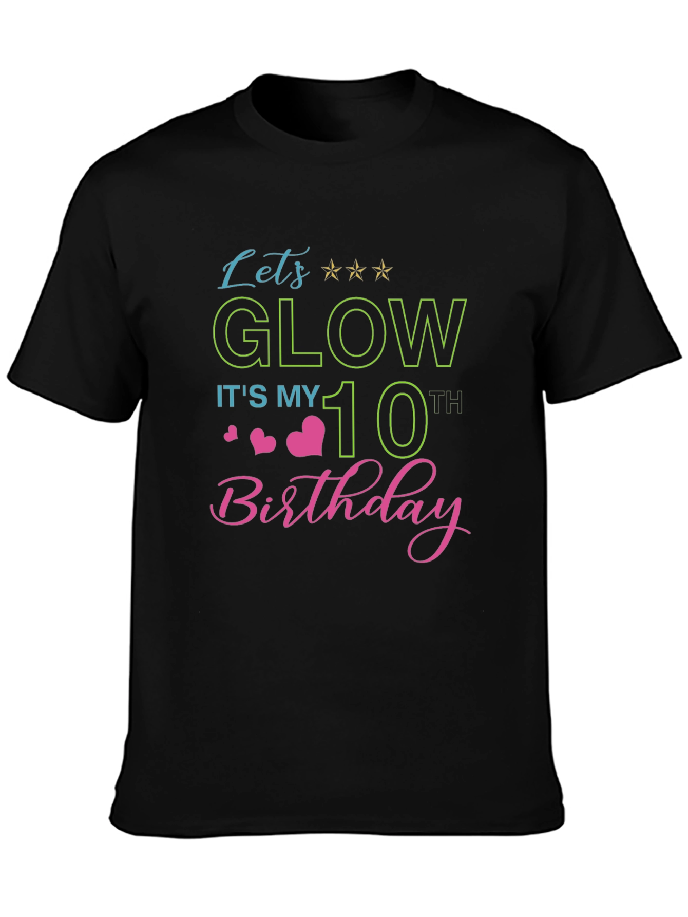 Glow 10th Birthday T-Shirt