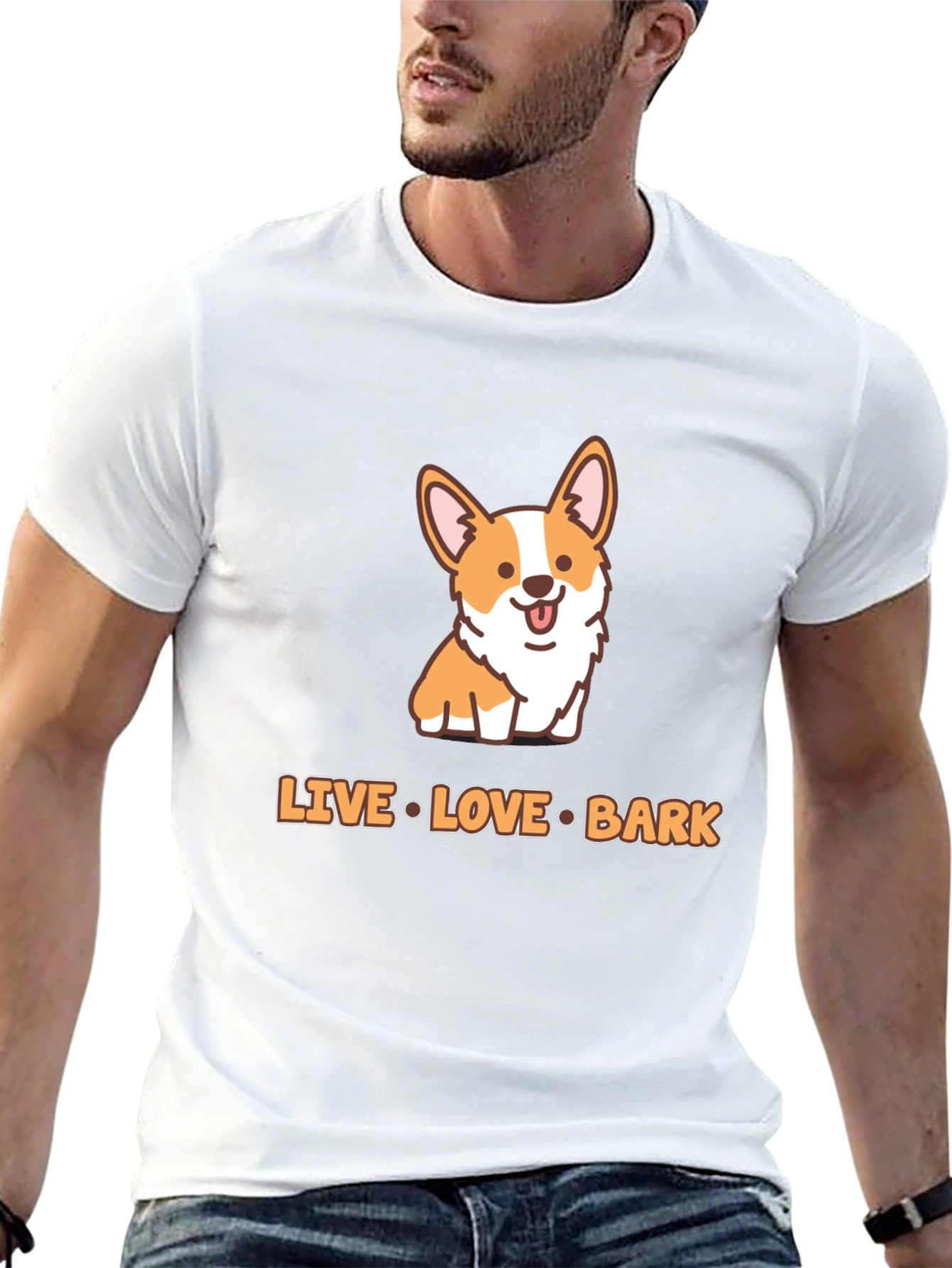 Live Love Bark Corgi T-Shirt