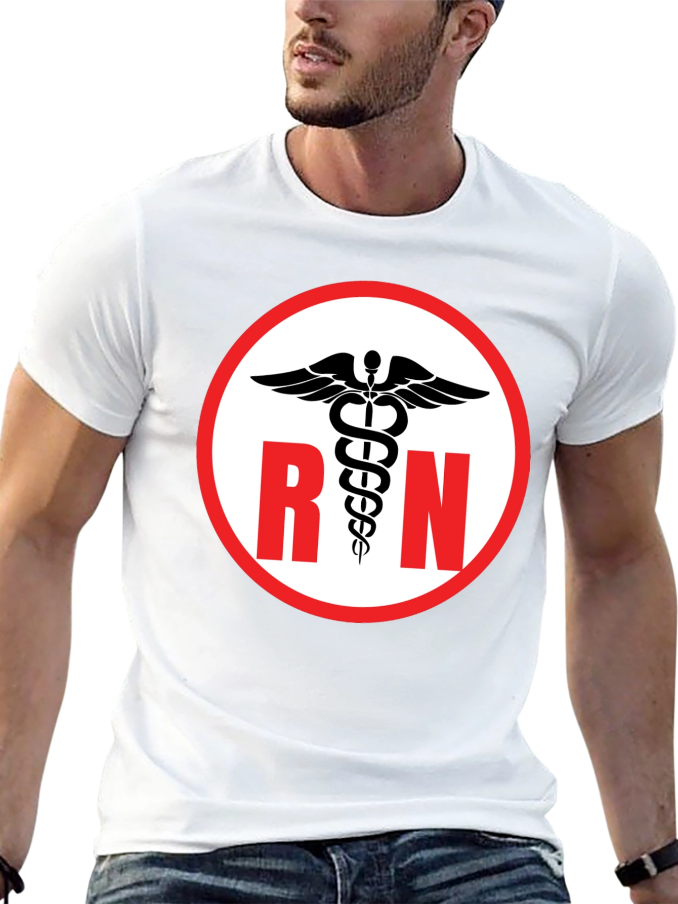 RN Caduceus Black T-Shirt