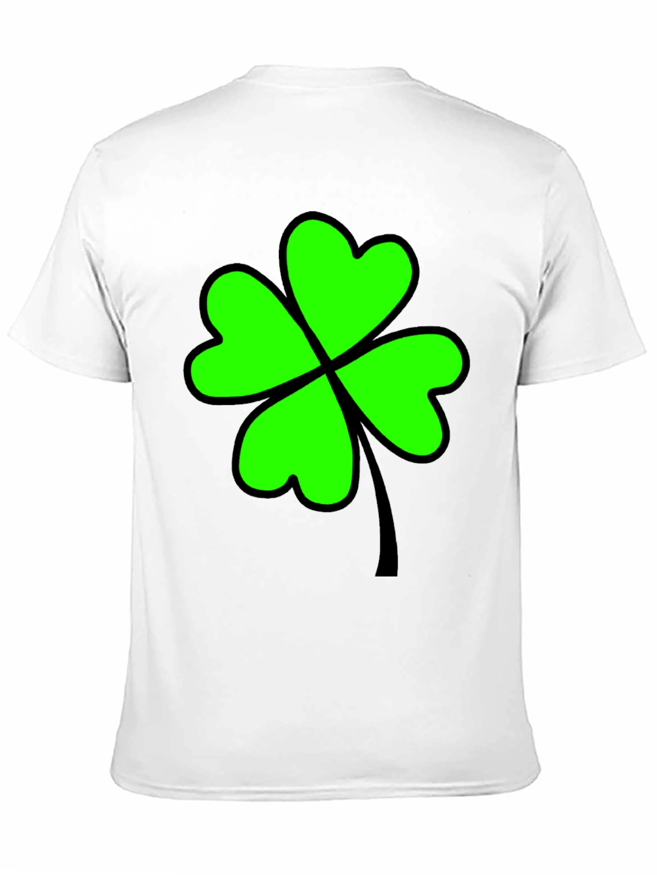 Lucky Clover T-Shirt - Black Graphic Tee