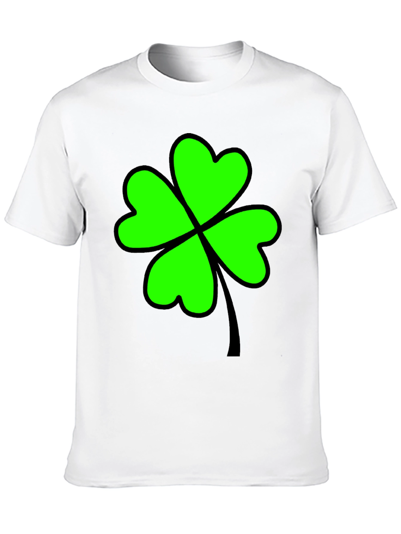 Lucky Clover T-Shirt - Black Graphic Tee