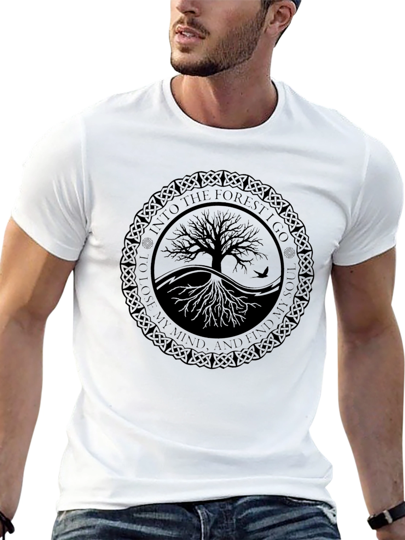 Into The Forest Tree Graphic Tee