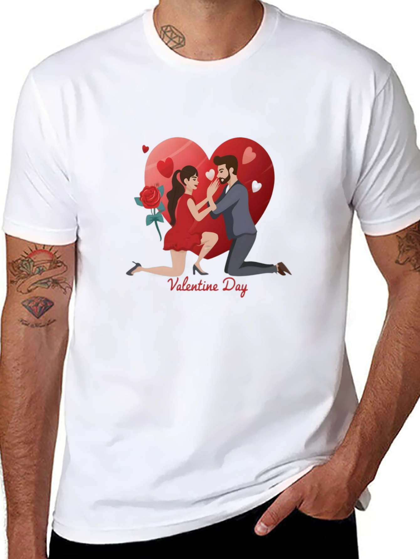 Valentines Day Proposal Graphic T-Shirt