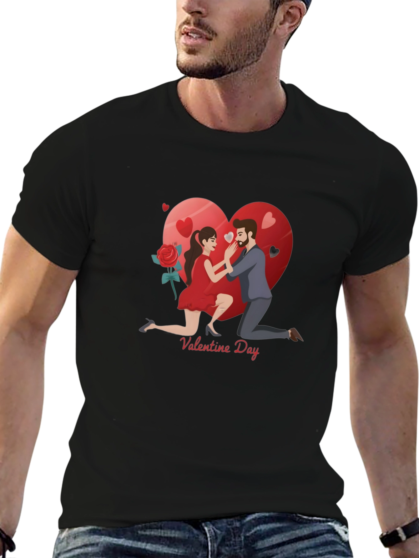 Valentines Day Proposal Graphic T-Shirt