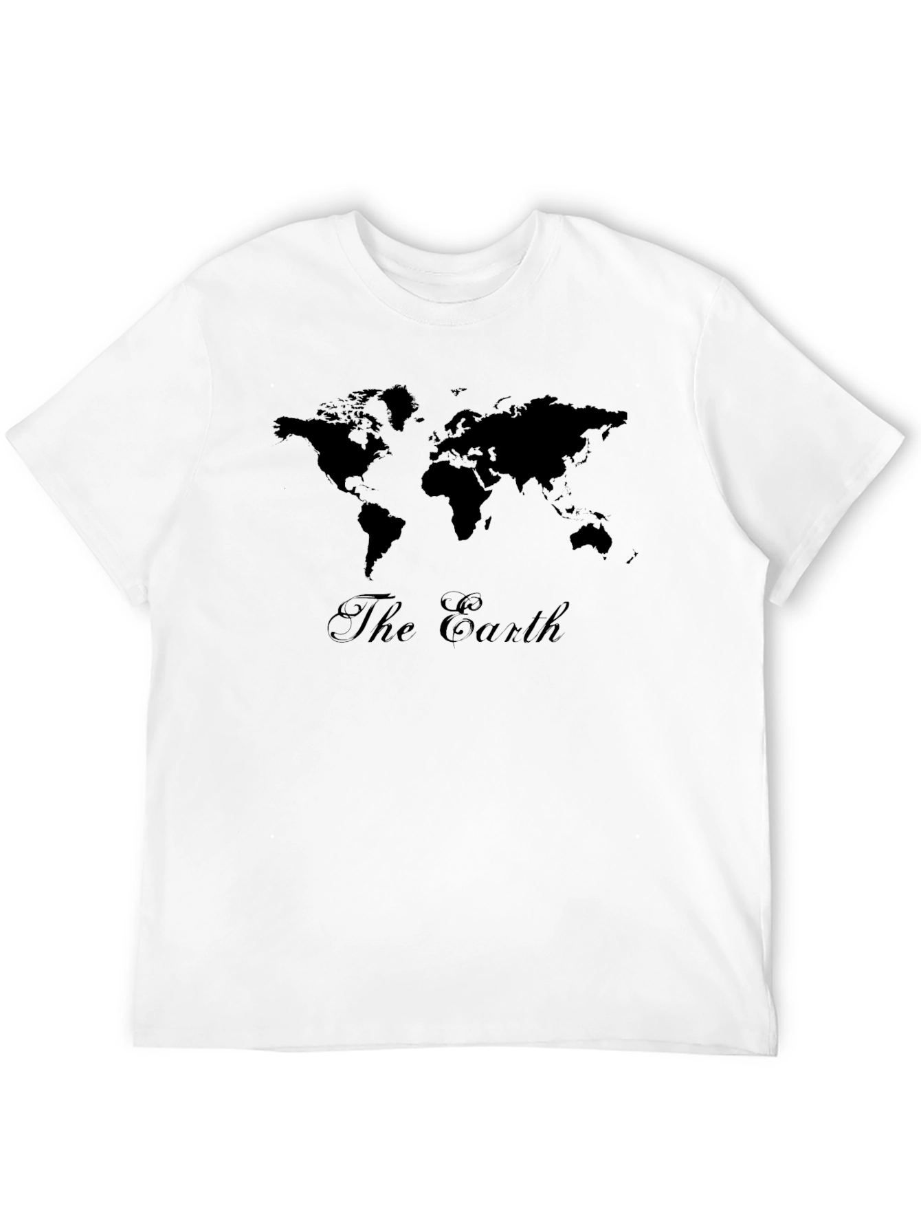 The Earth Map T-Shirt - Black