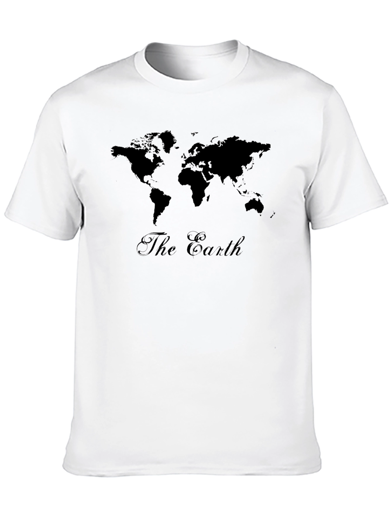 The Earth Map T-Shirt - Black