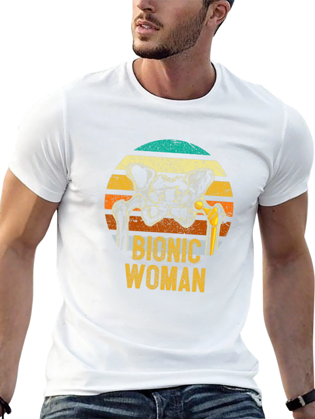 Bionic Woman Graphic T-Shirt - Hip Replacement Tee