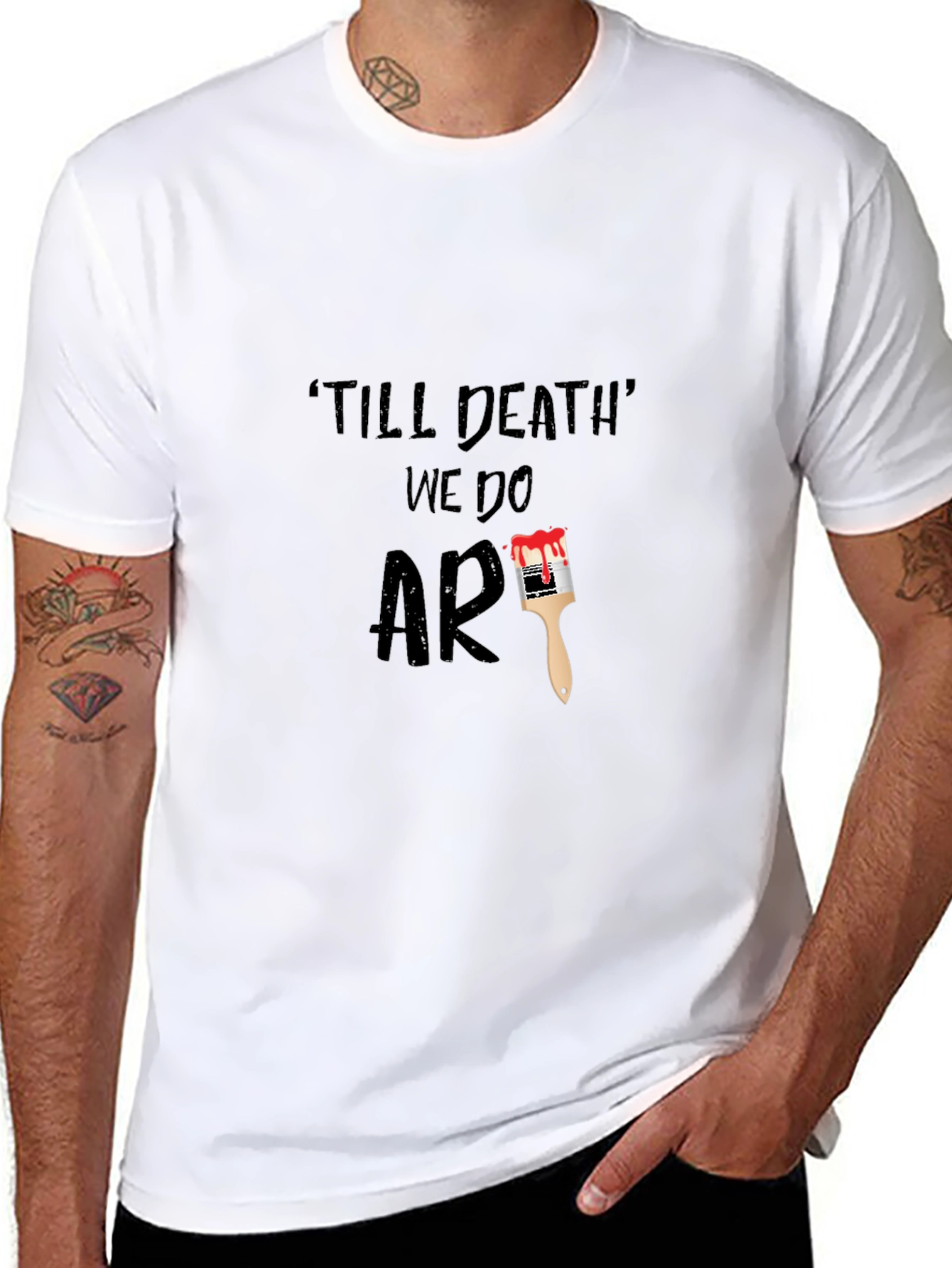 Till Death We Do Art Graphic Tee