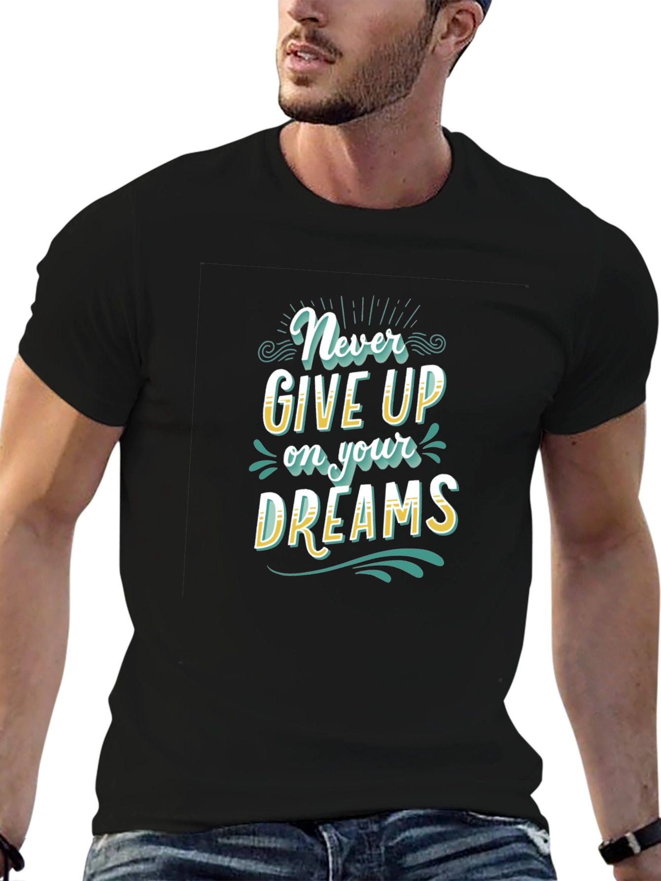 Never Give Up Dreams Graphic Tee
