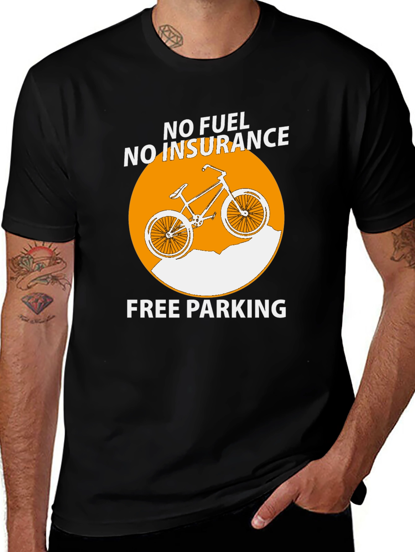 No Fuel No Insurance Bike T-Shirt