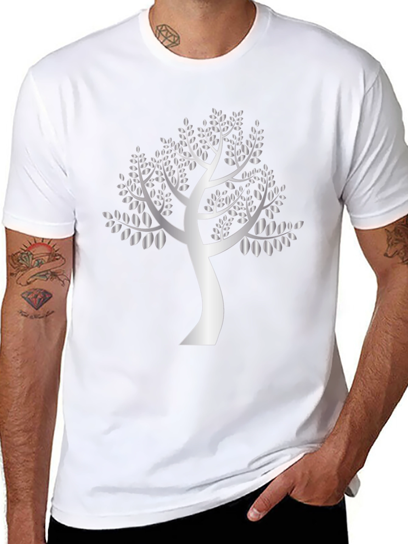 Elegant Tree Graphic T-Shirt